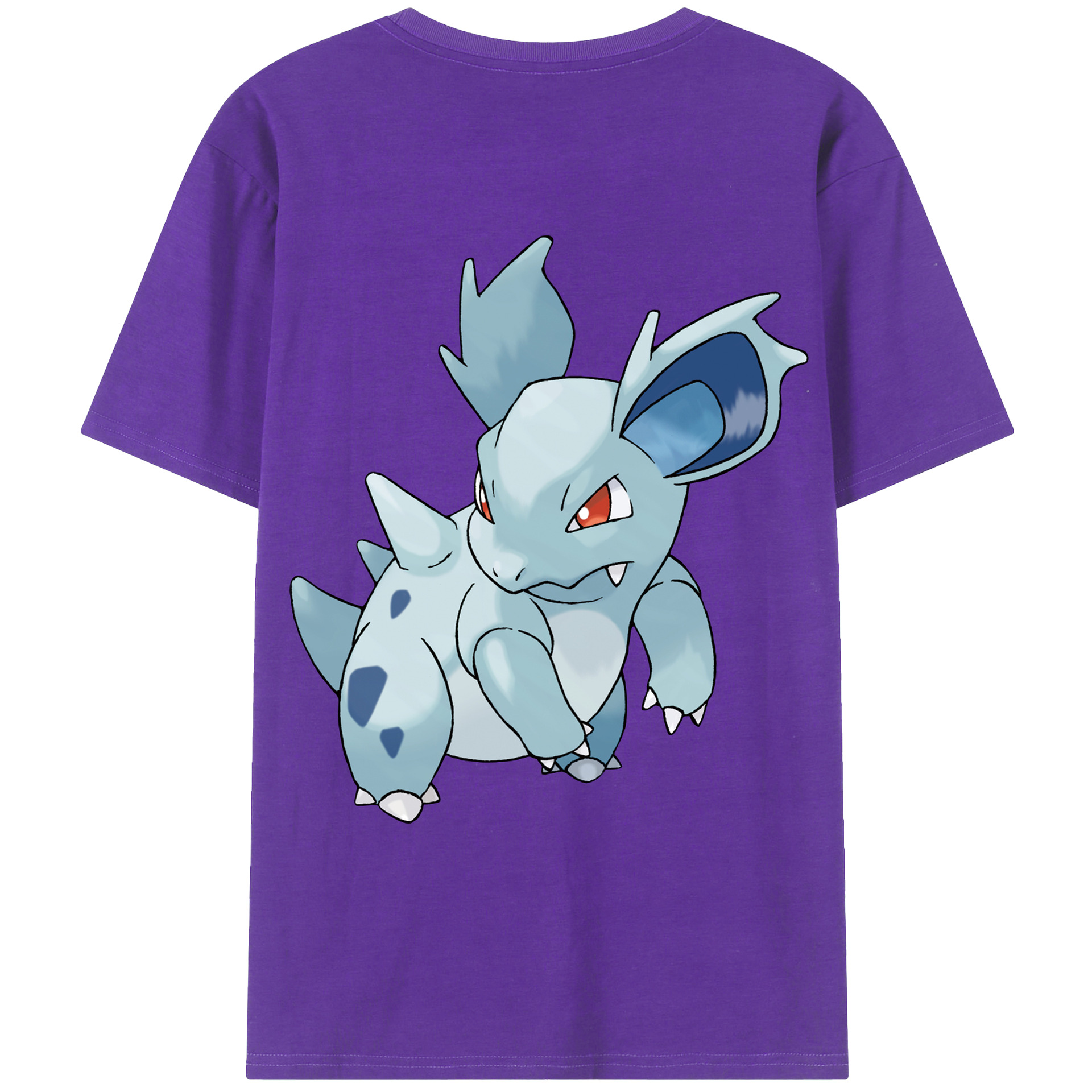 （画像用） ポケットモンスター Pokémon 綿100％ メンズ半袖Tシャツ（バックプリント） 通気性