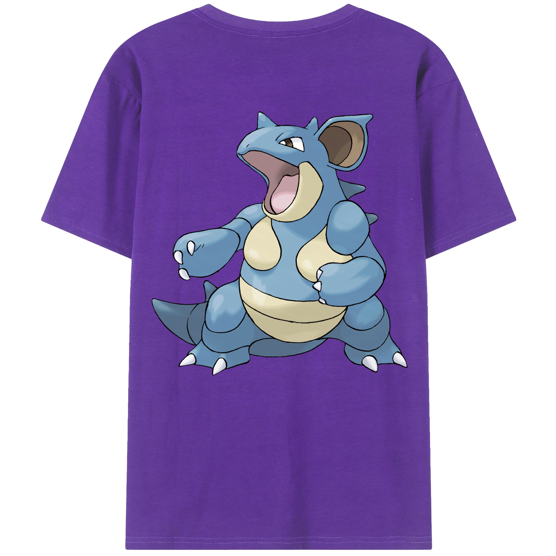 （画像用） ポケットモンスター Pokémon 綿100％ メンズ半袖Tシャツ（バックプリント） 通気性