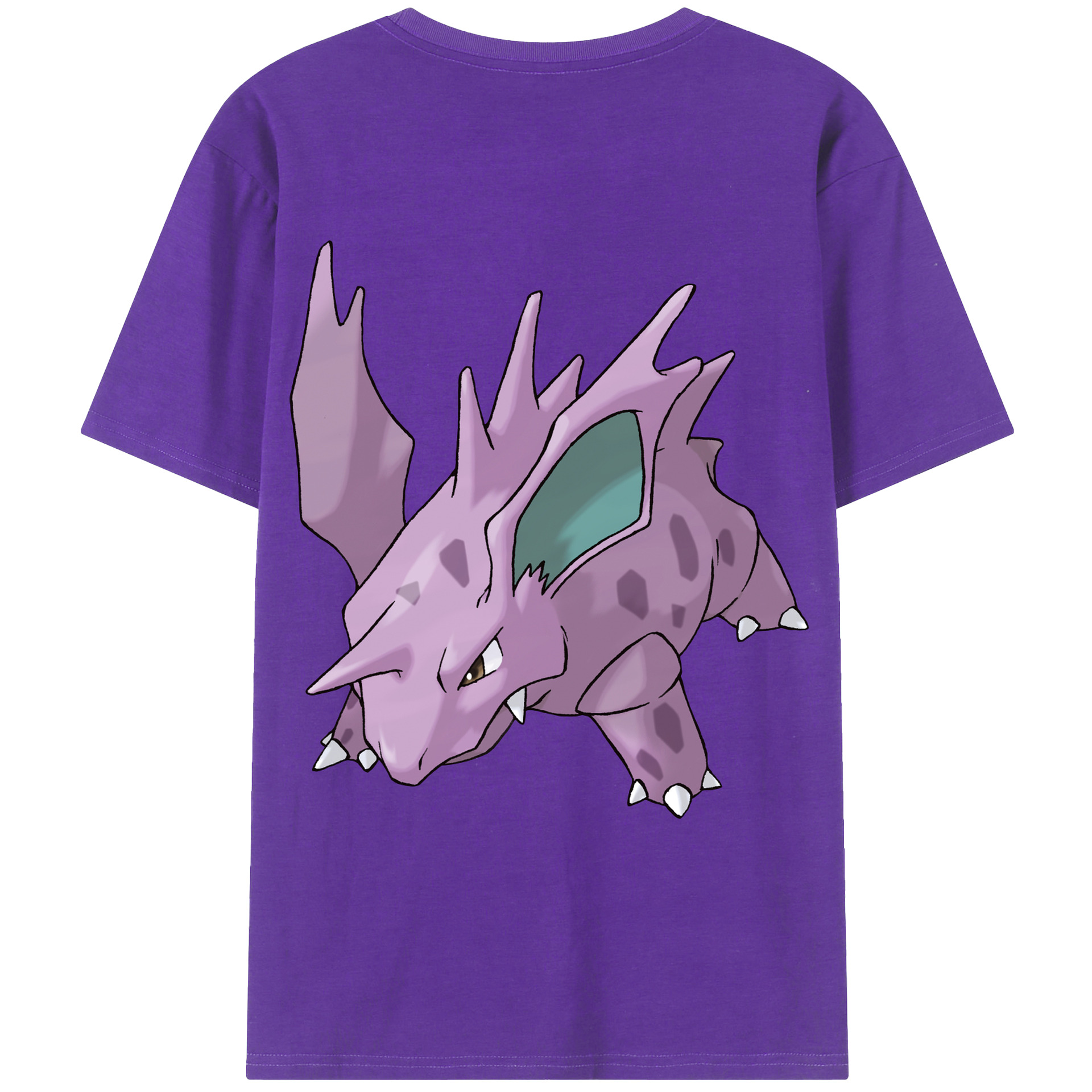 （画像用） ポケットモンスター Pokémon 綿100％ メンズ半袖Tシャツ（バックプリント） 通気性