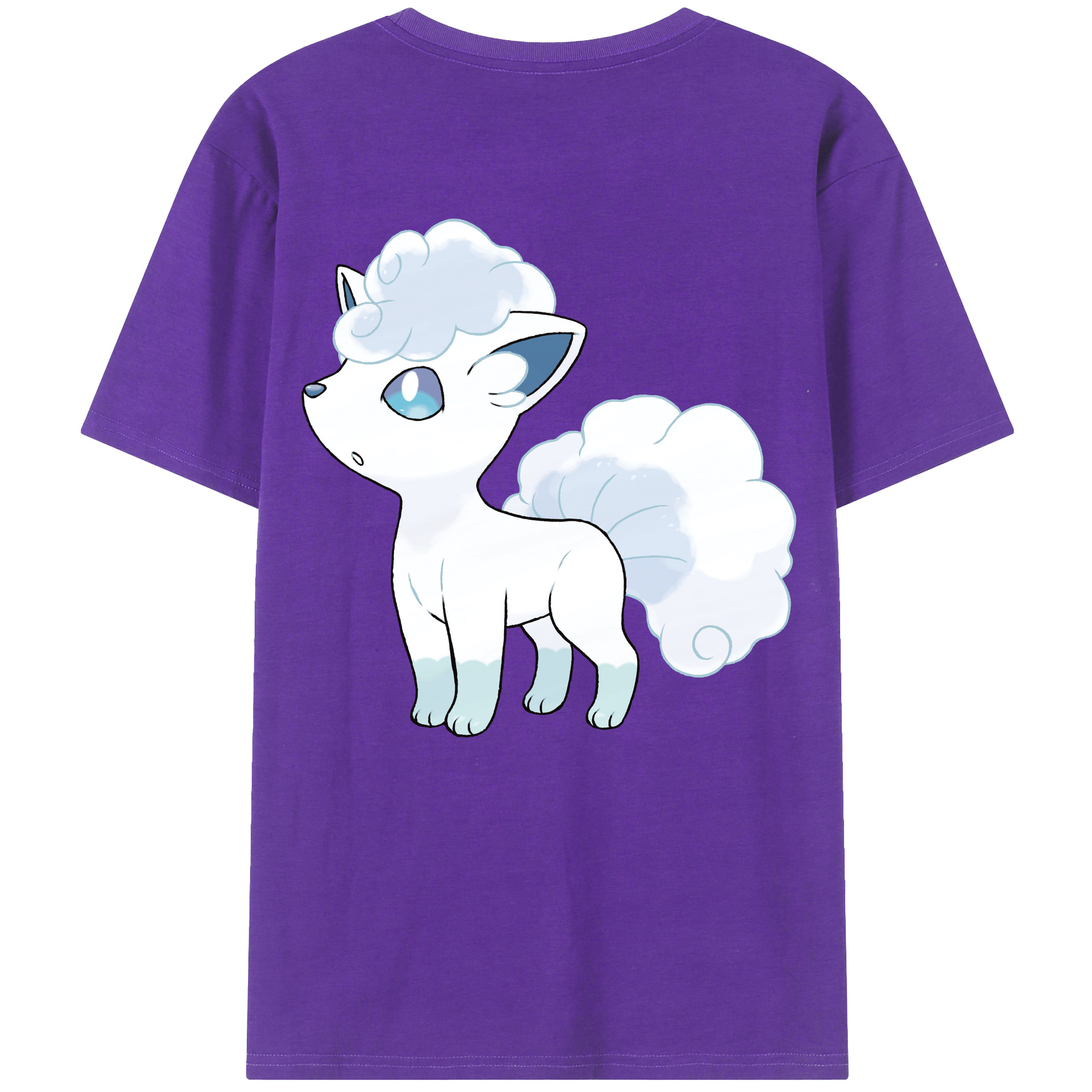 （画像用） ポケットモンスター Pokémon 綿100％ メンズ半袖Tシャツ（バックプリント） 通気性