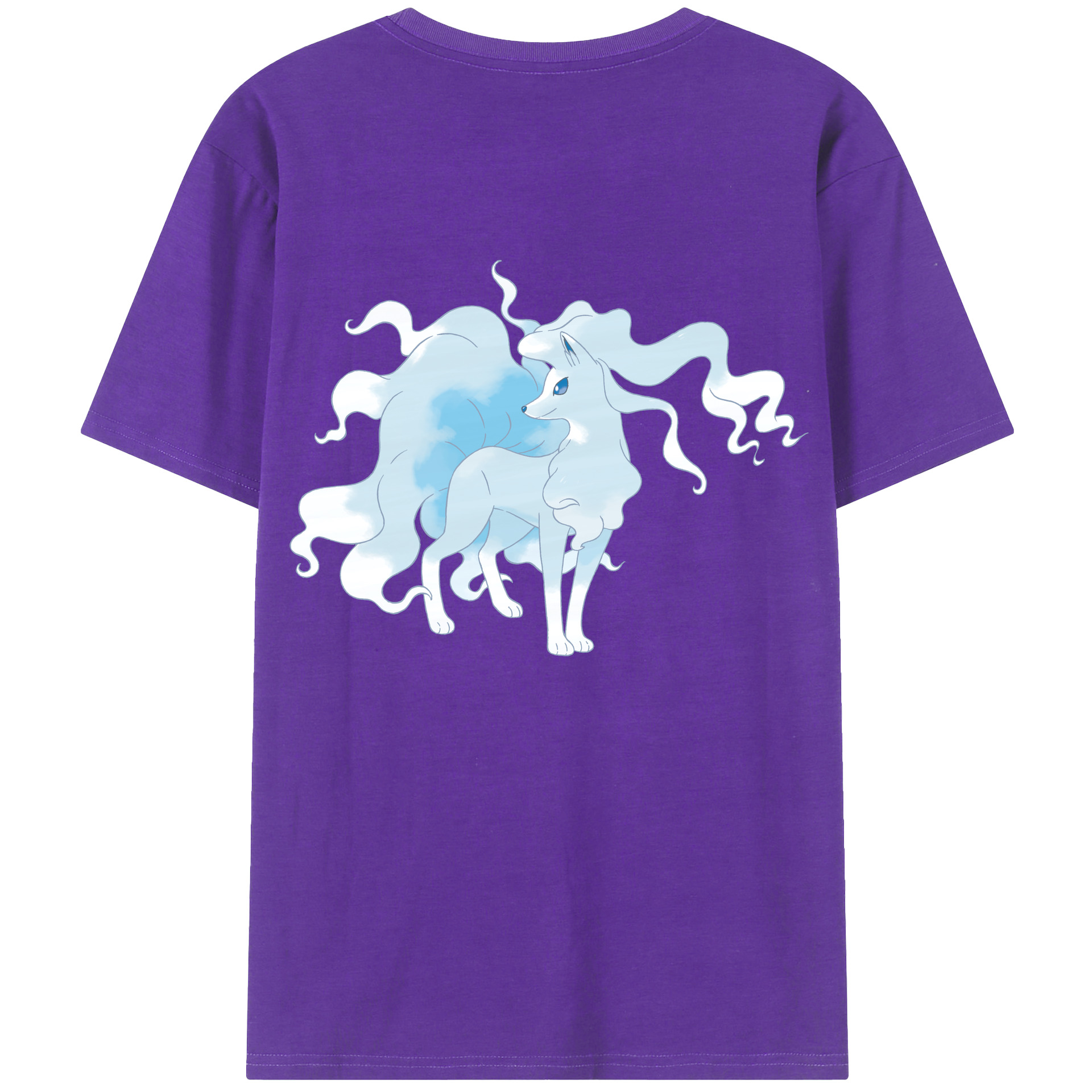 （画像用） ポケットモンスター Pokémon 綿100％ メンズ半袖Tシャツ（バックプリント） 通気性