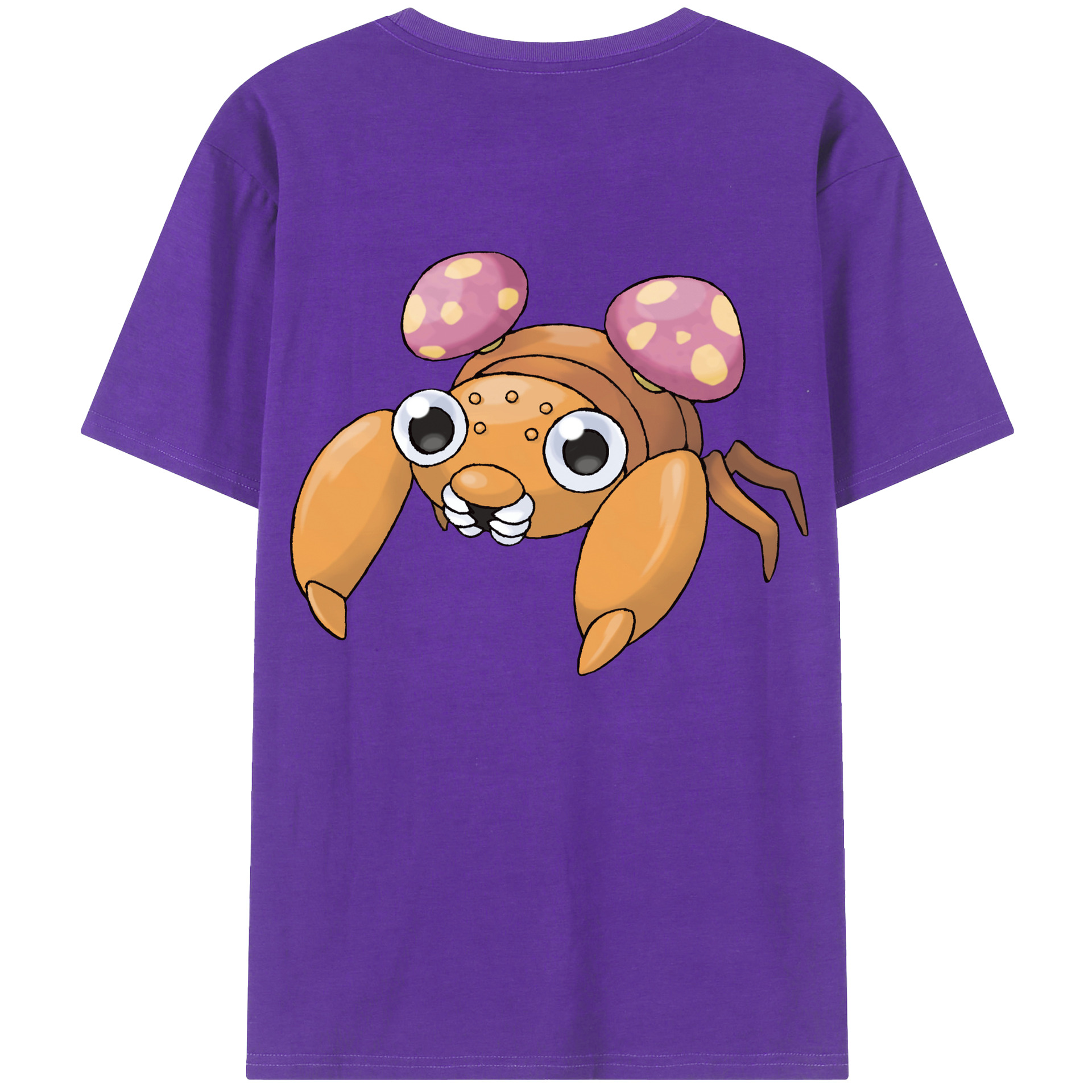 （画像用） ポケットモンスター Pokémon 綿100％ メンズ半袖Tシャツ（バックプリント） 通気性