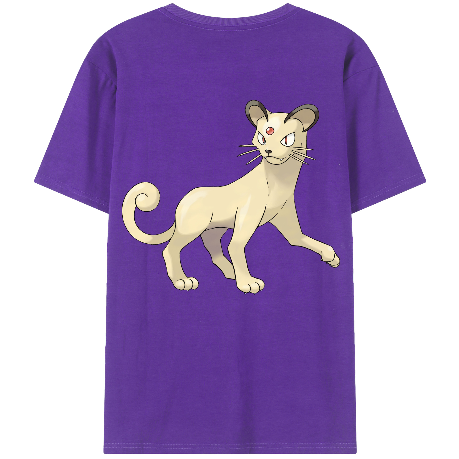 （画像用） ポケットモンスター Pokémon 綿100％ メンズ半袖Tシャツ（バックプリント） 通気性