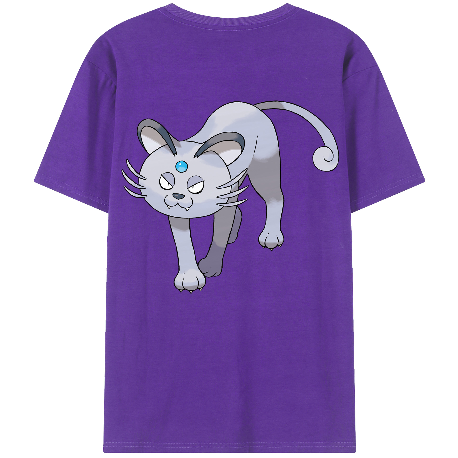 （画像用） ポケットモンスター Pokémon 綿100％ メンズ半袖Tシャツ（バックプリント） 通気性