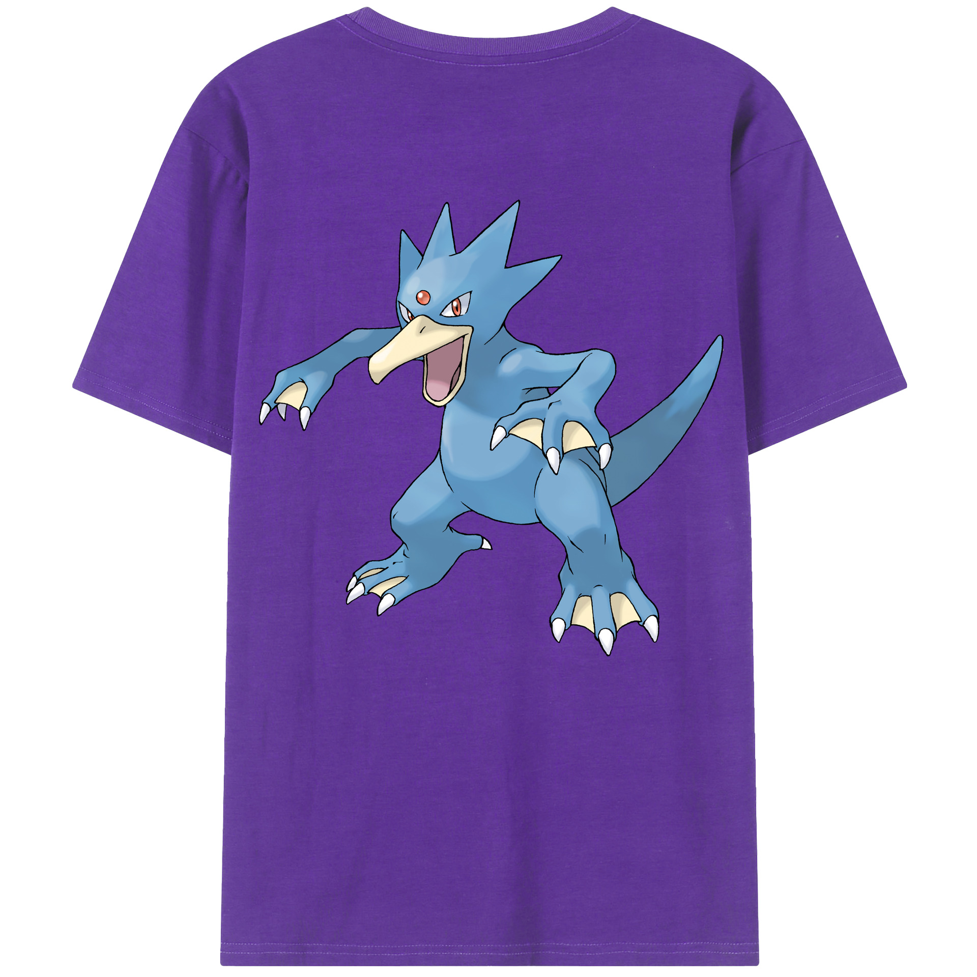 （画像用） ポケットモンスター Pokémon 綿100％ メンズ半袖Tシャツ（バックプリント） 通気性