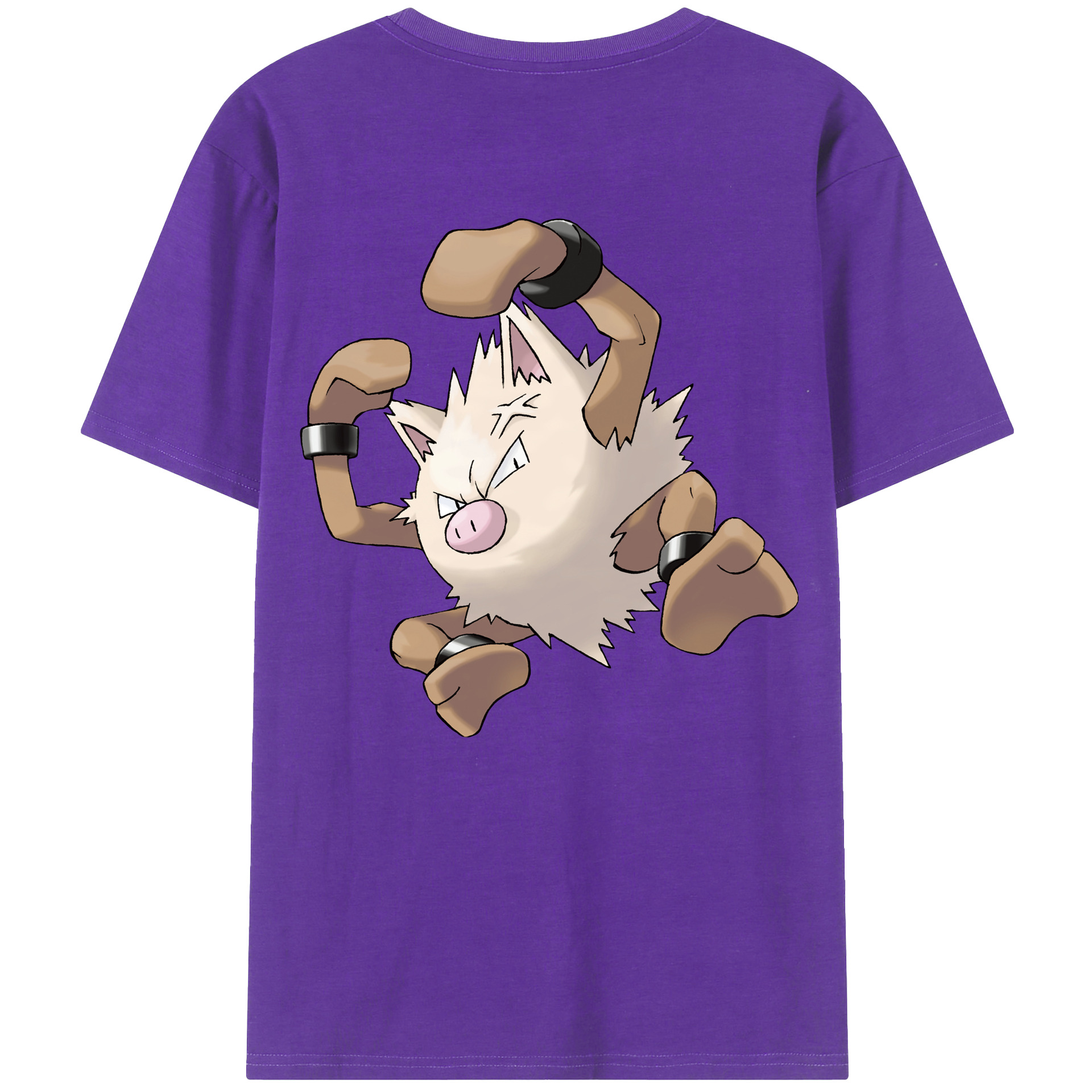（画像用） ポケットモンスター Pokémon 綿100％ メンズ半袖Tシャツ（バックプリント） 通気性