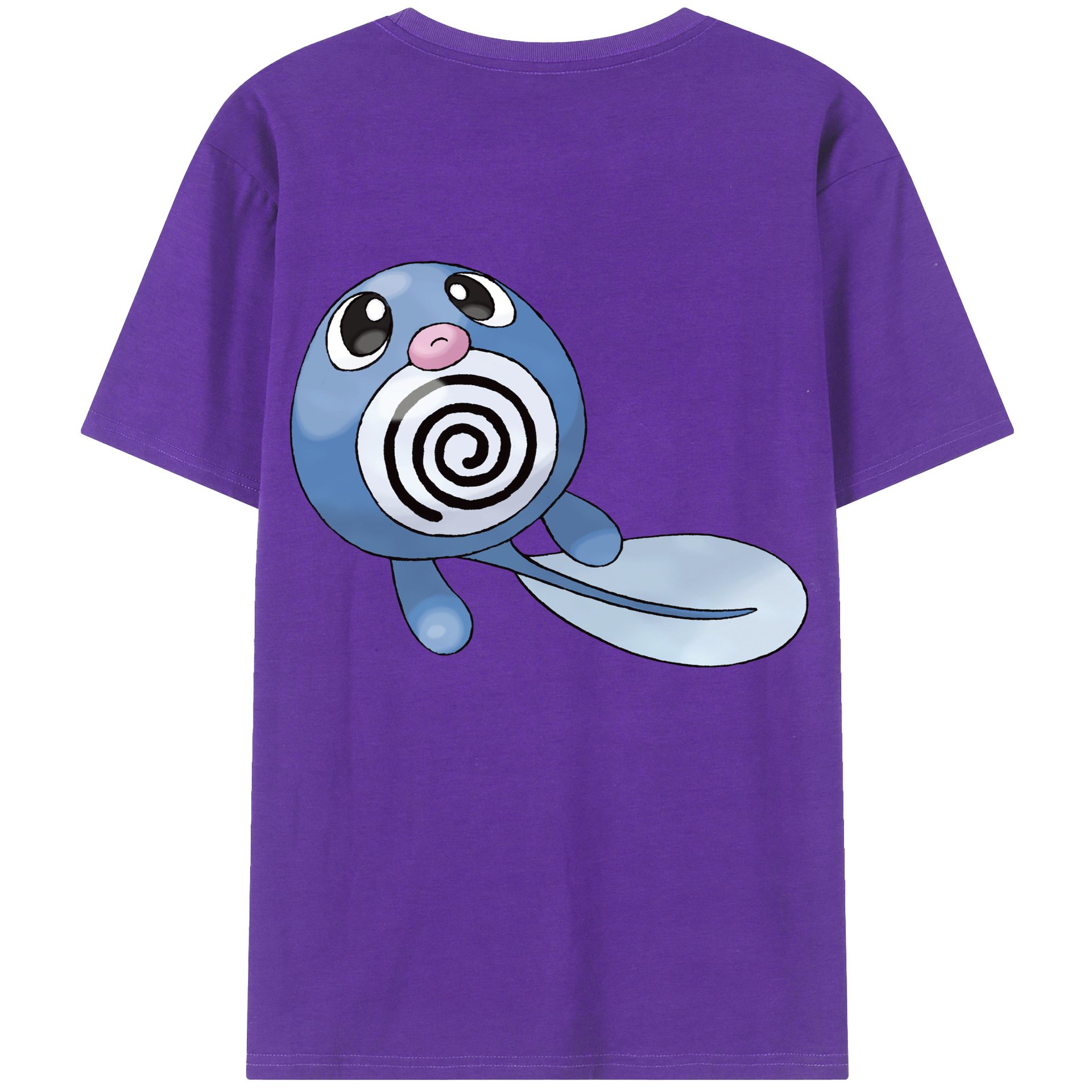 （画像用） ポケットモンスター Pokémon 綿100％ メンズ半袖Tシャツ（バックプリント） 通気性