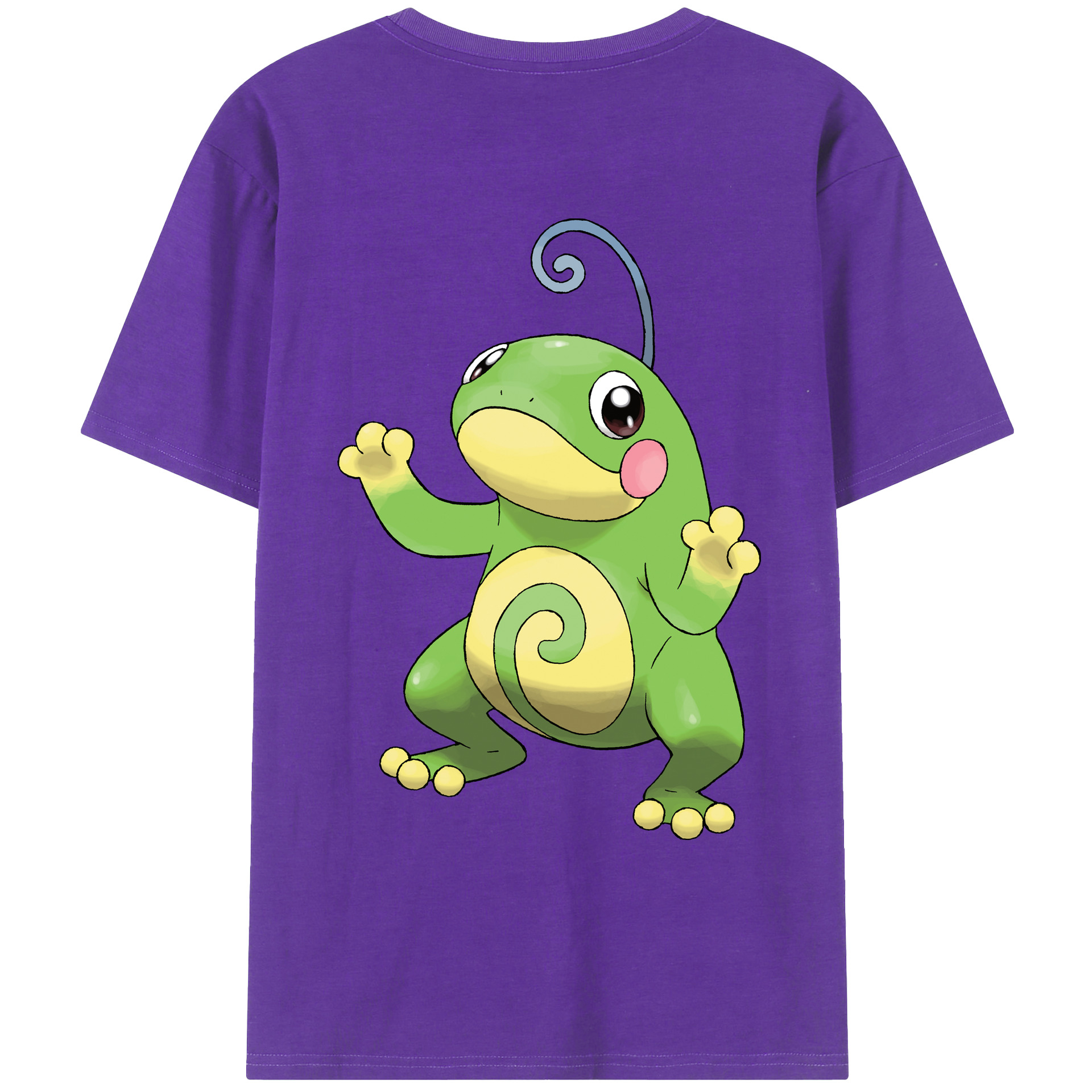 （画像用） ポケットモンスター Pokémon 綿100％ メンズ半袖Tシャツ（バックプリント） 通気性