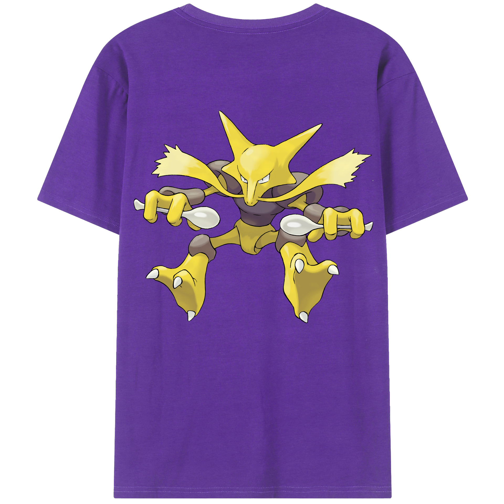 （画像用） ポケットモンスター Pokémon 綿100％ メンズ半袖Tシャツ（バックプリント） 通気性