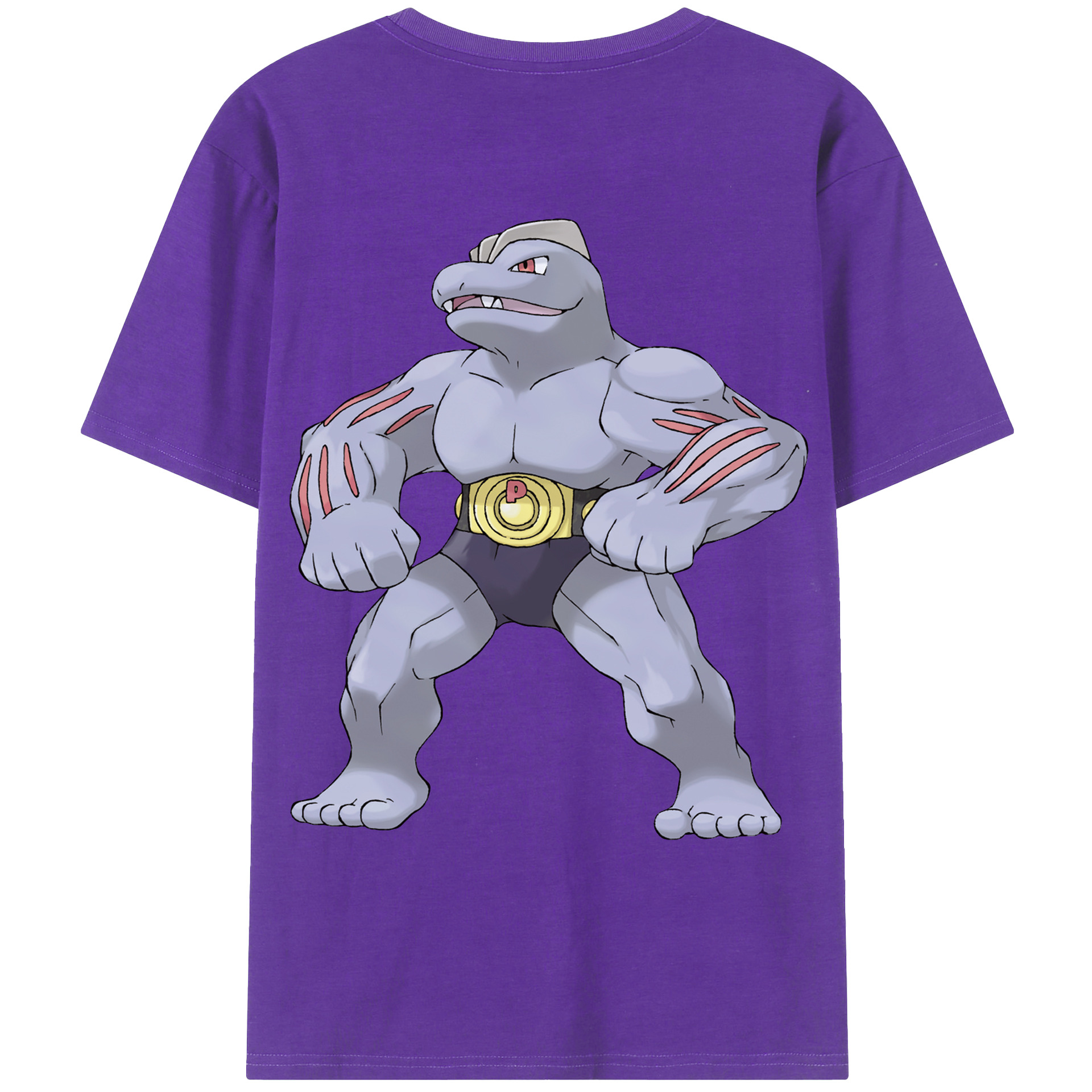 （画像用） ポケットモンスター Pokémon 綿100％ メンズ半袖Tシャツ（バックプリント） 通気性