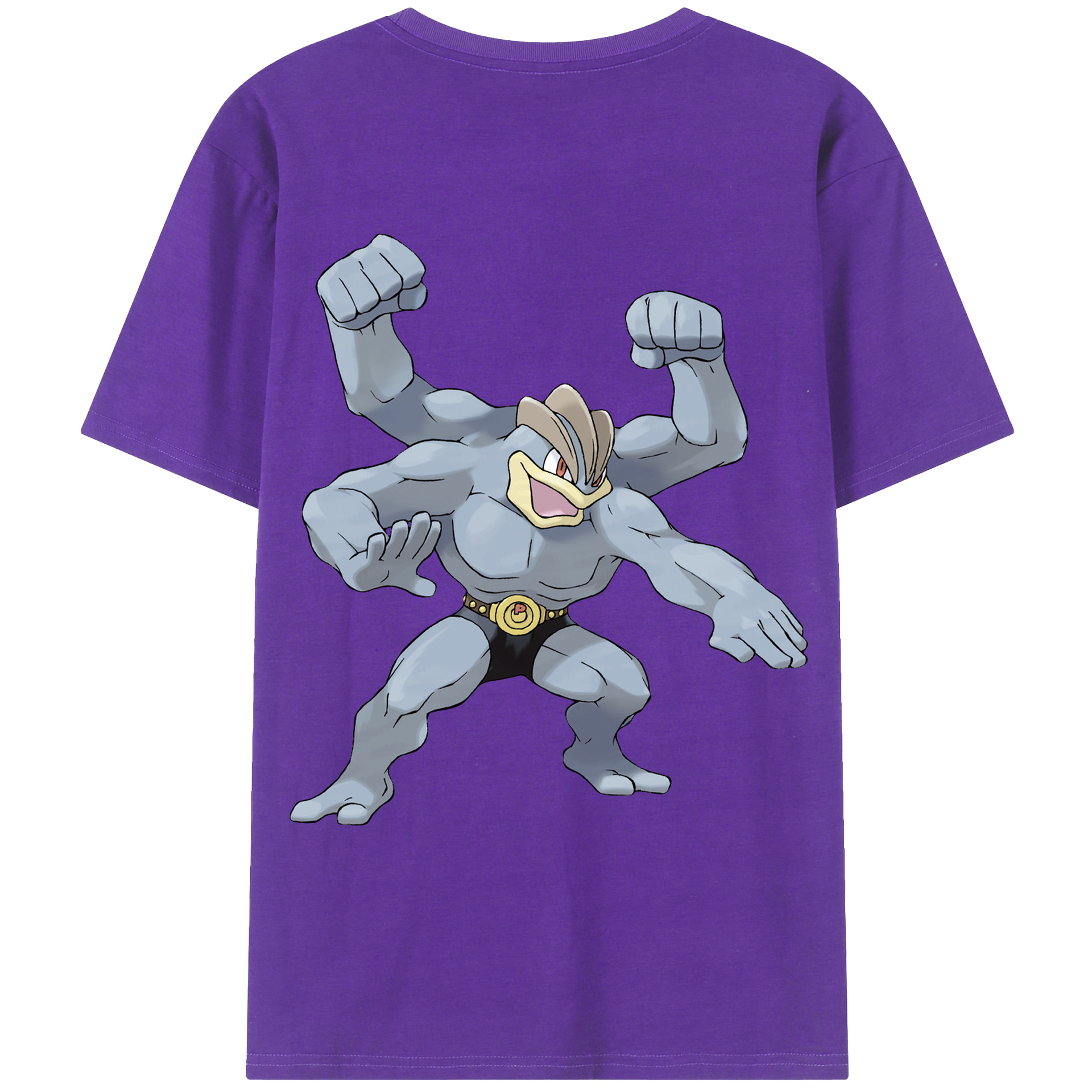 （画像用） ポケットモンスター Pokémon 綿100％ メンズ半袖Tシャツ（バックプリント） 通気性