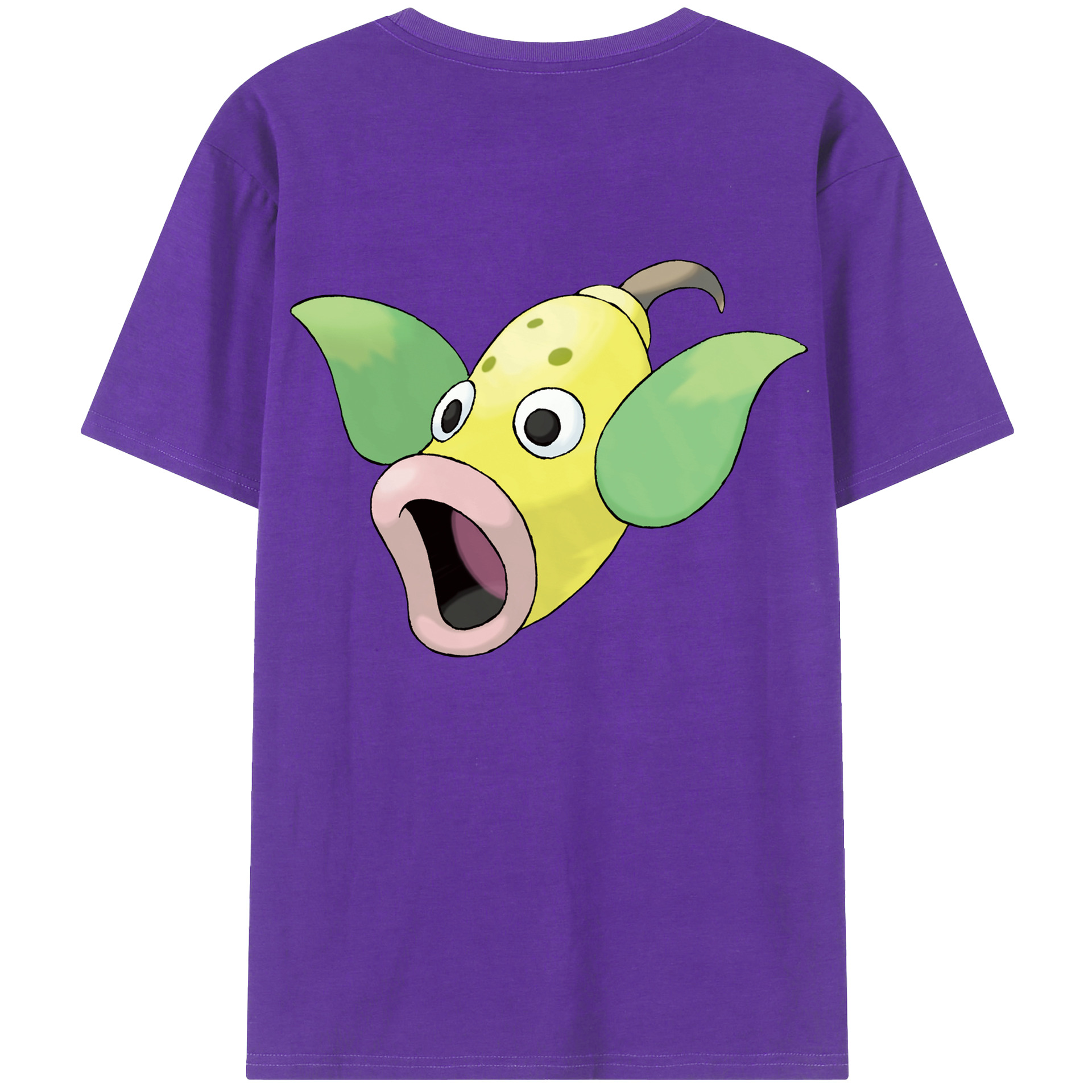 （画像用） ポケットモンスター Pokémon 綿100％ メンズ半袖Tシャツ（バックプリント） 通気性