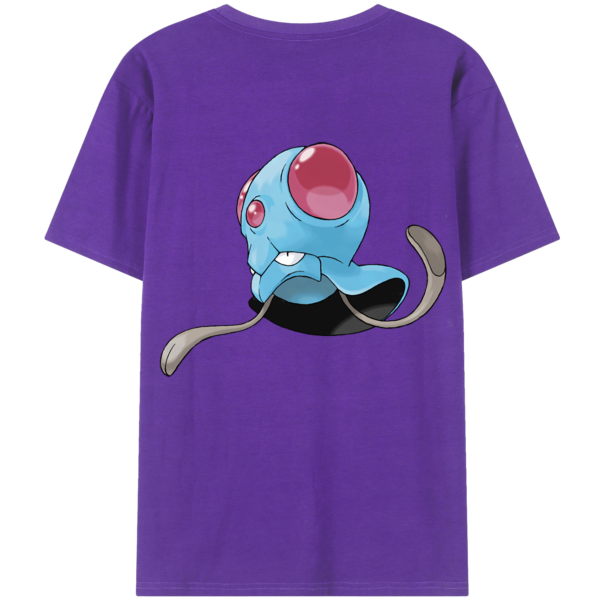 （画像用） ポケットモンスター Pokémon 綿100％ メンズ半袖Tシャツ（バックプリント） 通気性