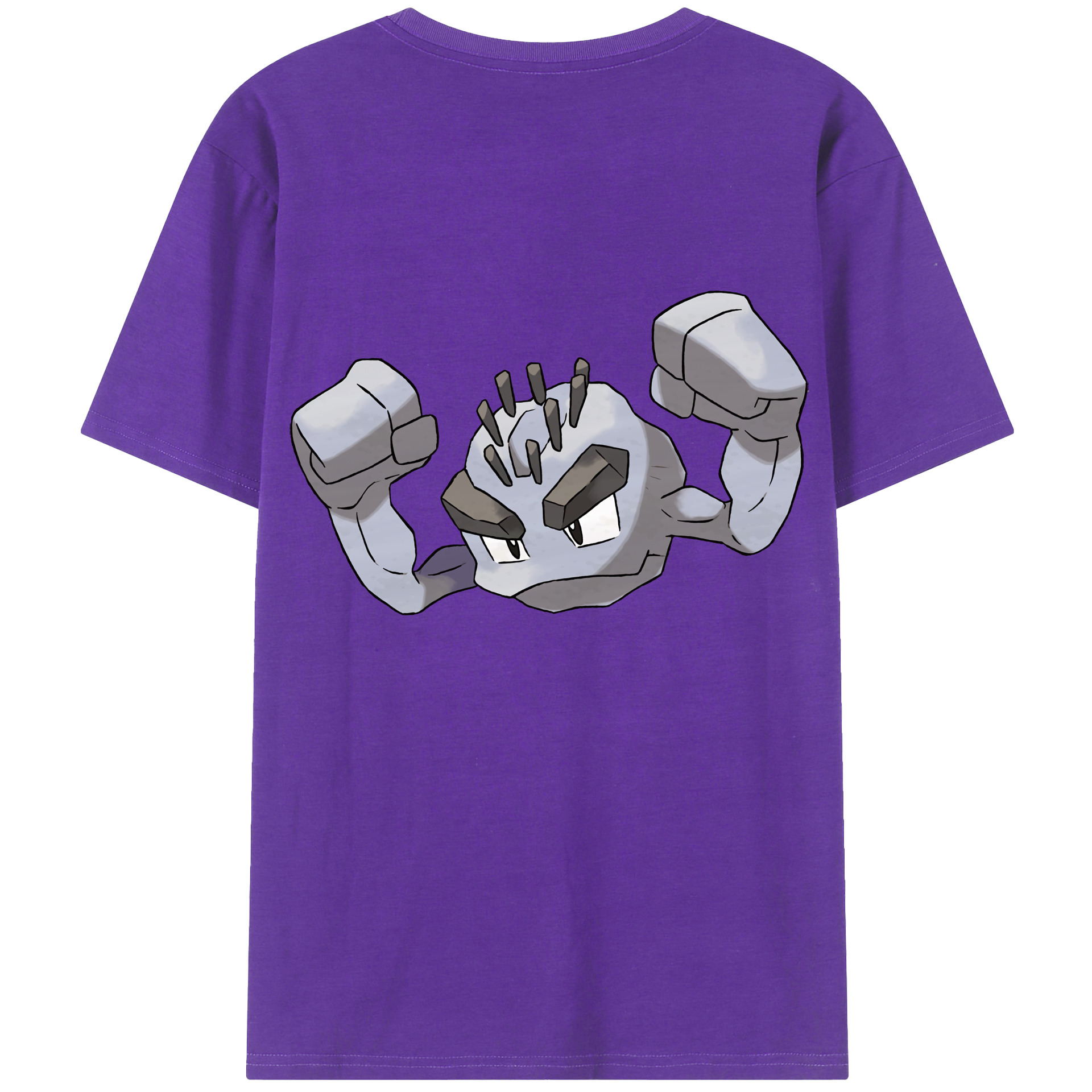 （画像用） ポケットモンスター Pokémon 綿100％ メンズ半袖Tシャツ（バックプリント） 通気性