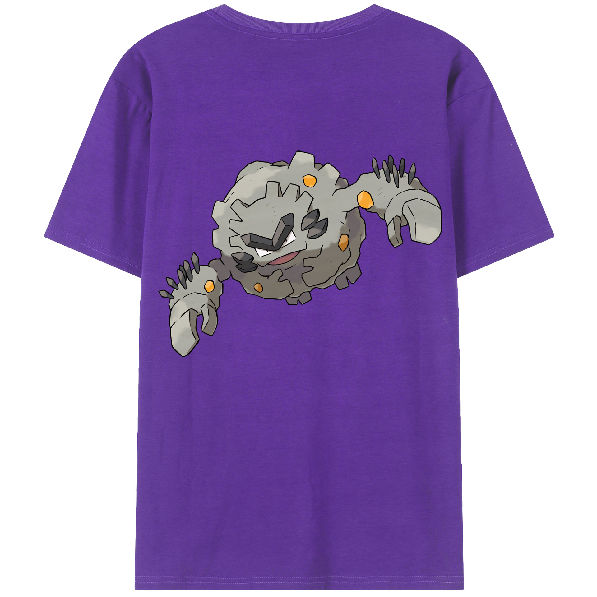 （画像用） ポケットモンスター Pokémon 綿100％ メンズ半袖Tシャツ（バックプリント） 通気性