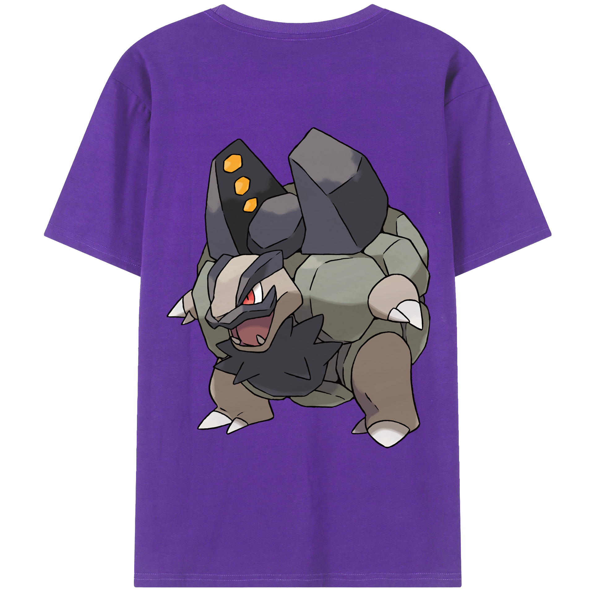 （画像用） ポケットモンスター Pokémon 綿100％ メンズ半袖Tシャツ（バックプリント） 通気性