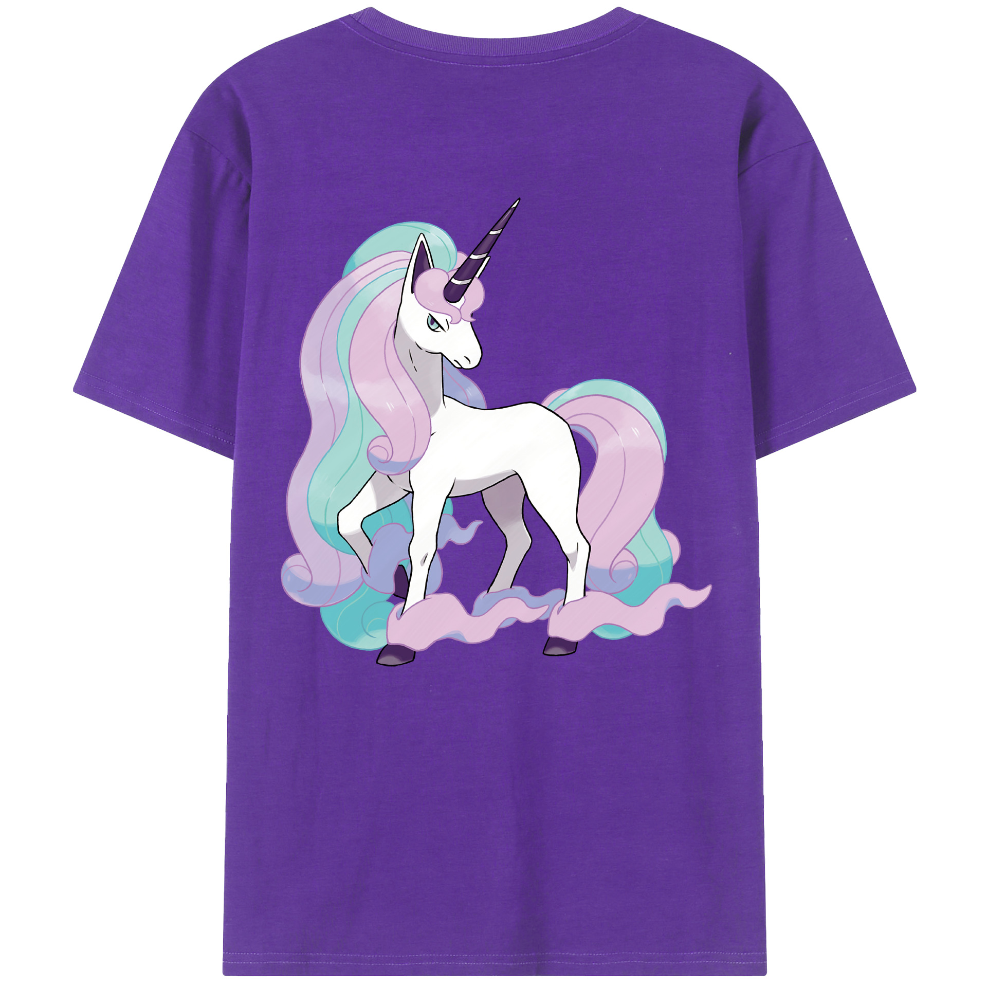 （画像用） ポケットモンスター Pokémon 綿100％ メンズ半袖Tシャツ（バックプリント） 通気性