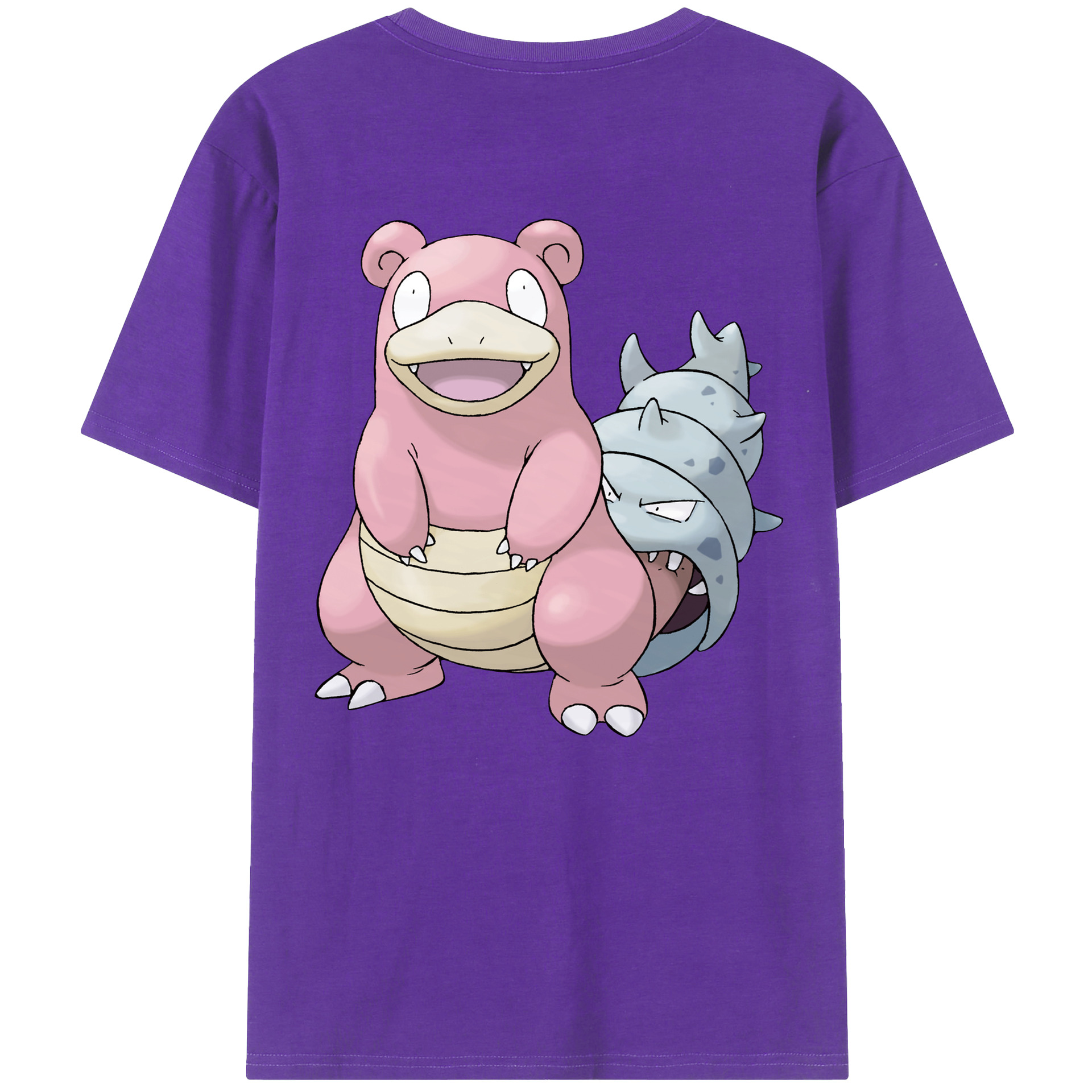 （画像用） ポケットモンスター Pokémon 綿100％ メンズ半袖Tシャツ（バックプリント） 通気性