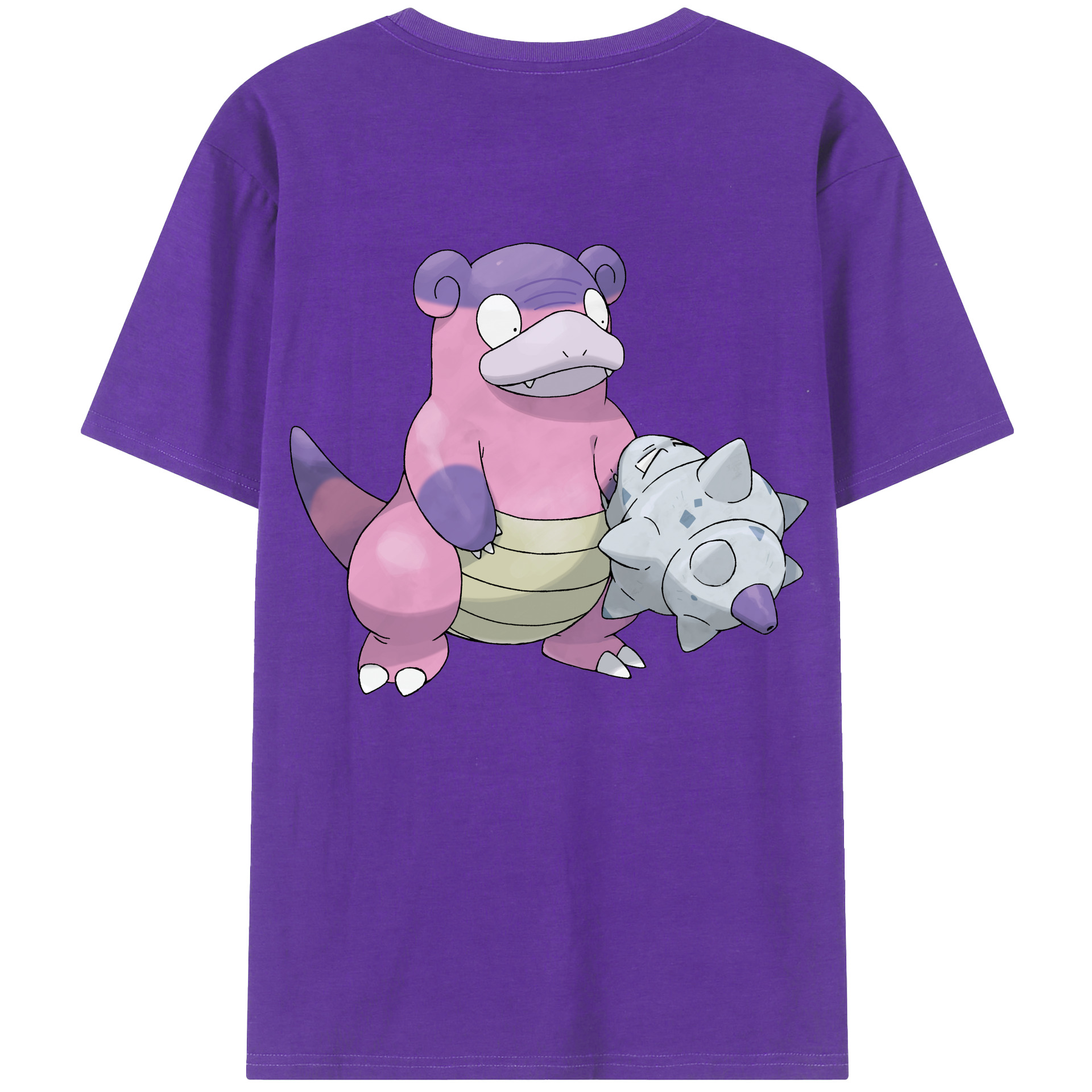 （画像用） ポケットモンスター Pokémon 綿100％ メンズ半袖Tシャツ（バックプリント） 通気性