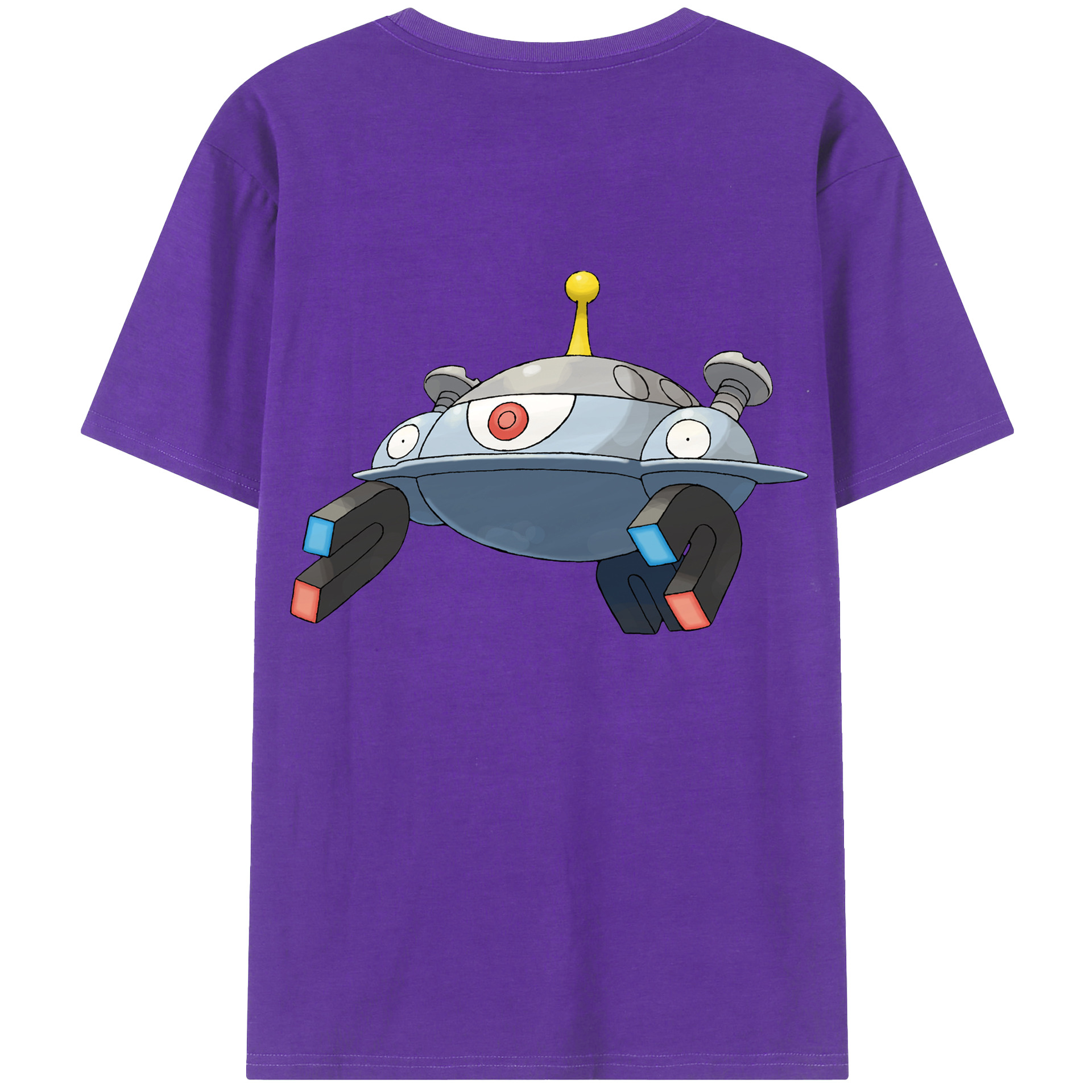 （画像用） ポケットモンスター Pokémon 綿100％ メンズ半袖Tシャツ（バックプリント） 通気性