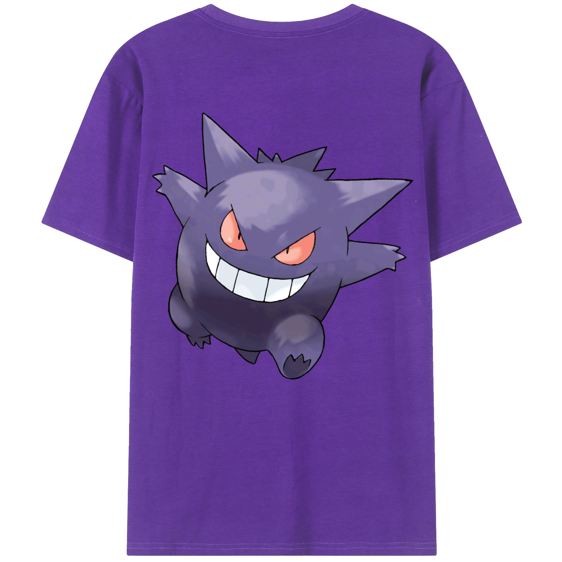 （画像用） ポケットモンスター Pokémon 綿100％ メンズ半袖Tシャツ（バックプリント） 通気性