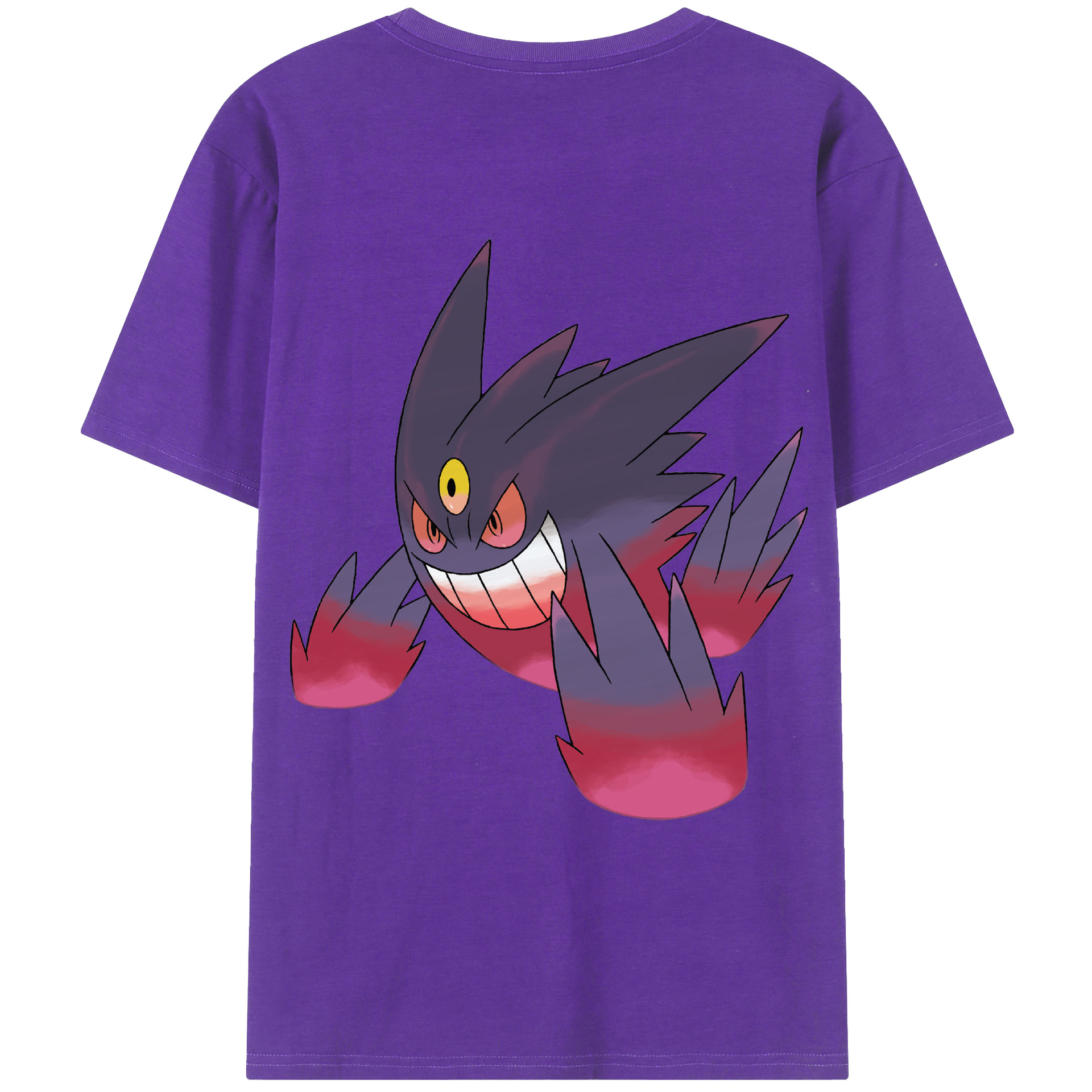 （画像用） ポケットモンスター Pokémon 綿100％ メンズ半袖Tシャツ（バックプリント） 通気性