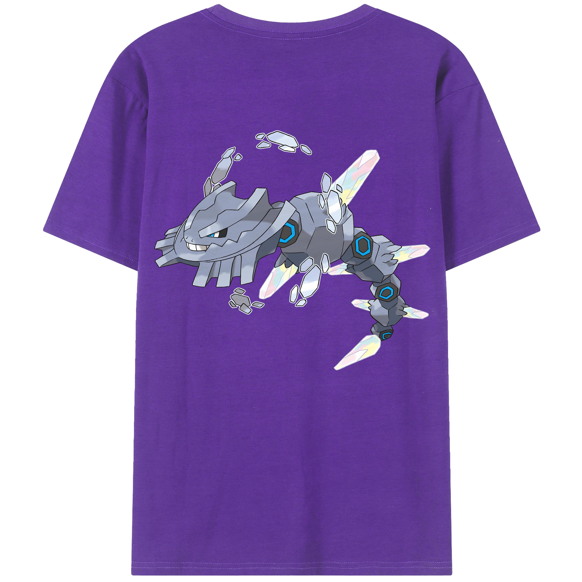 （画像用） ポケットモンスター Pokémon 綿100％ メンズ半袖Tシャツ（バックプリント） 通気性