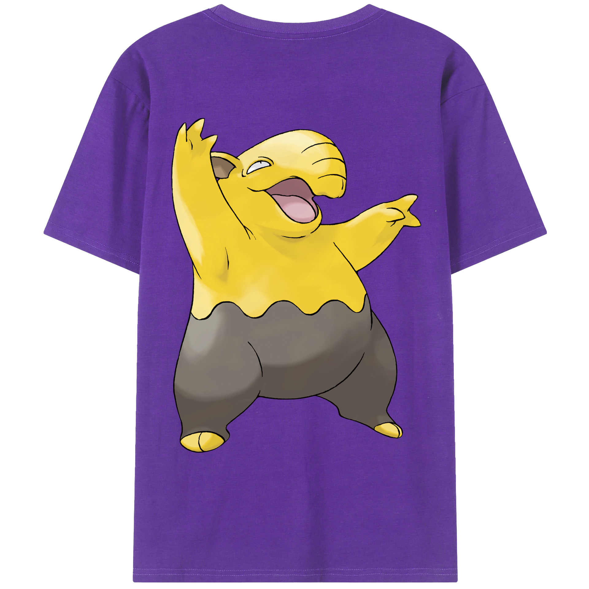 （画像用） ポケットモンスター Pokémon 綿100％ メンズ半袖Tシャツ（バックプリント） 通気性