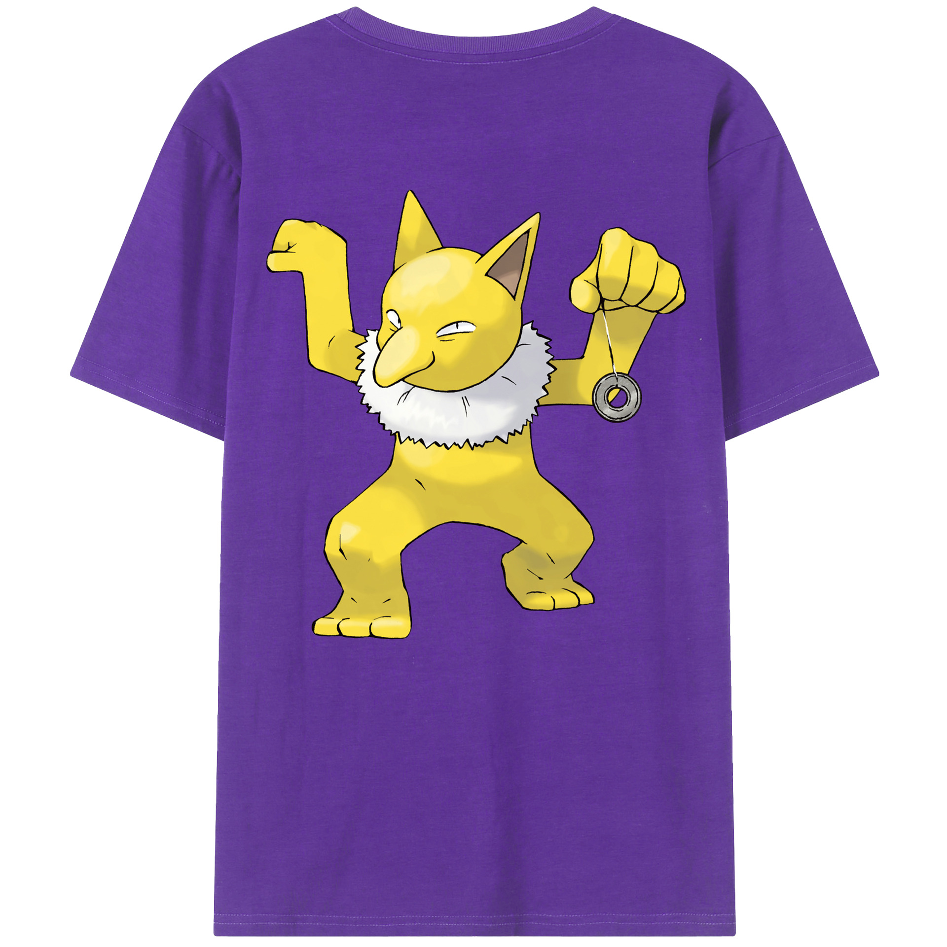 （画像用） ポケットモンスター Pokémon 綿100％ メンズ半袖Tシャツ（バックプリント） 通気性