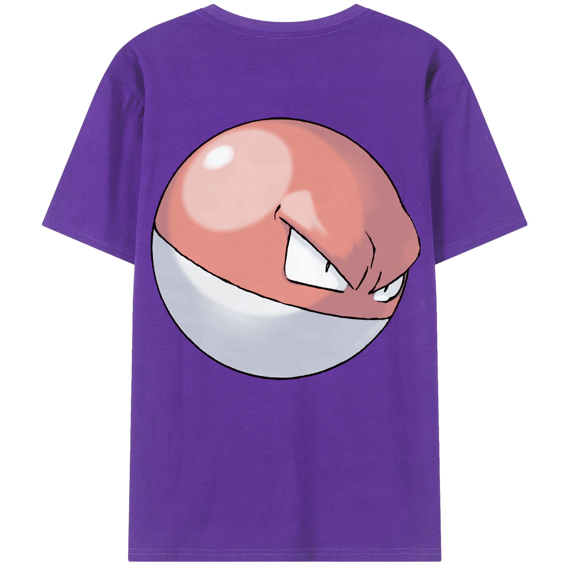（画像用） ポケットモンスター Pokémon 綿100％ メンズ半袖Tシャツ（バックプリント） 通気性