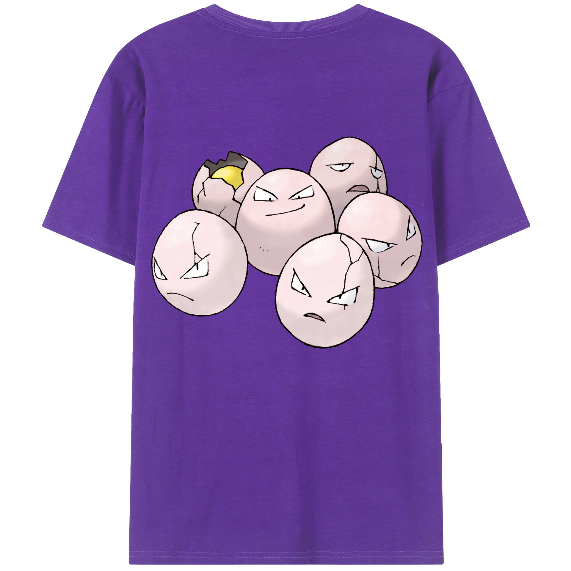 （画像用） ポケットモンスター Pokémon 綿100％ メンズ半袖Tシャツ（バックプリント） 通気性