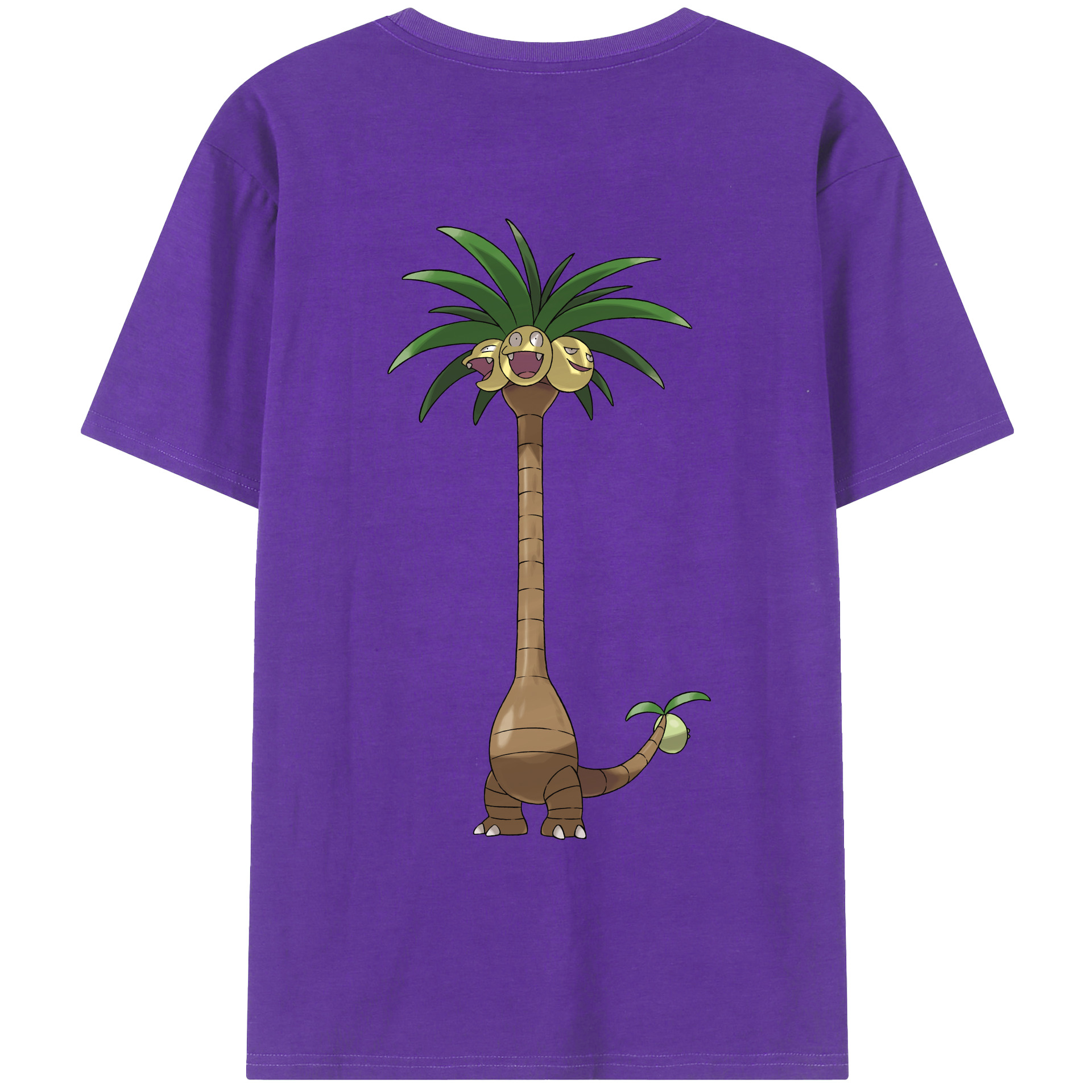 （画像用） ポケットモンスター Pokémon 綿100％ メンズ半袖Tシャツ（バックプリント） 通気性