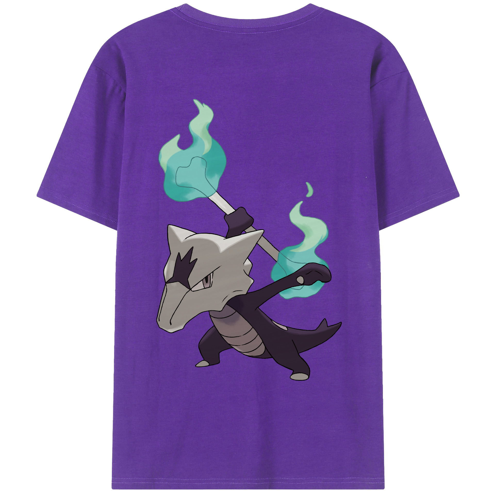 （画像用） ポケットモンスター Pokémon 綿100％ メンズ半袖Tシャツ（バックプリント） 通気性
