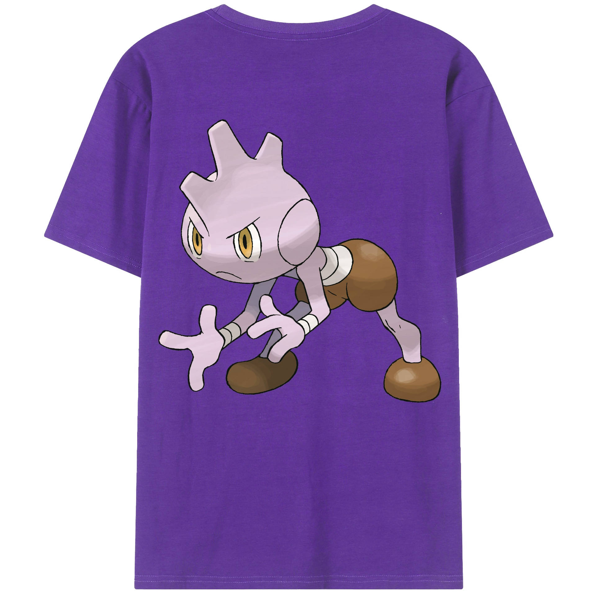 （画像用） ポケットモンスター Pokémon 綿100％ メンズ半袖Tシャツ（バックプリント） 通気性