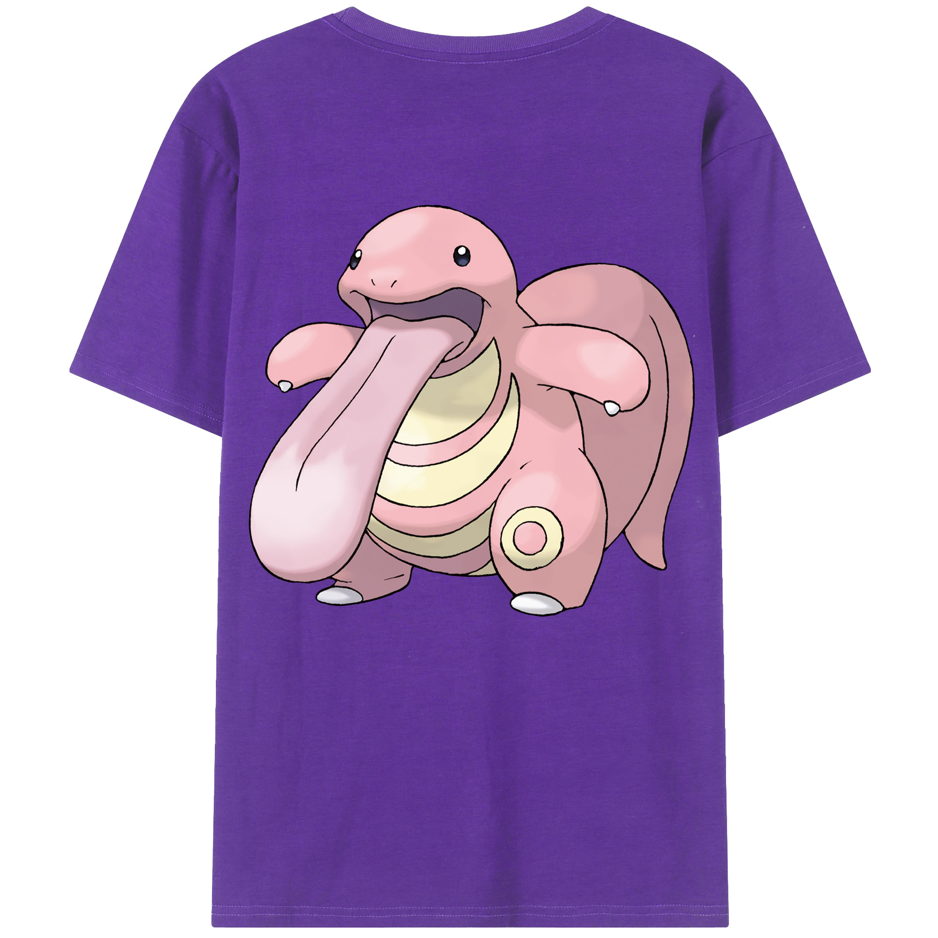 （画像用） ポケットモンスター Pokémon 綿100％ メンズ半袖Tシャツ（バックプリント） 通気性