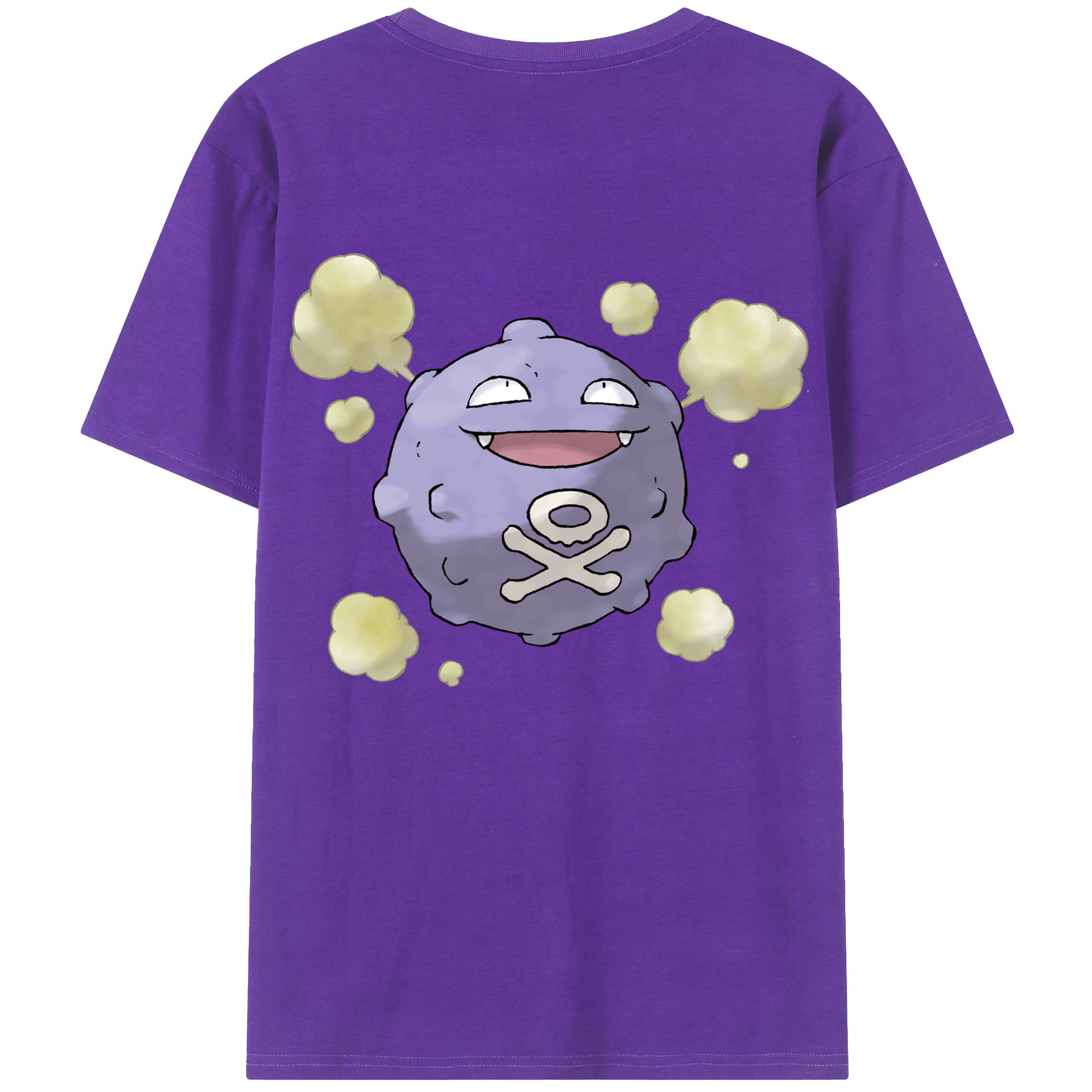 （画像用） ポケットモンスター Pokémon 綿100％ メンズ半袖Tシャツ（バックプリント） 通気性