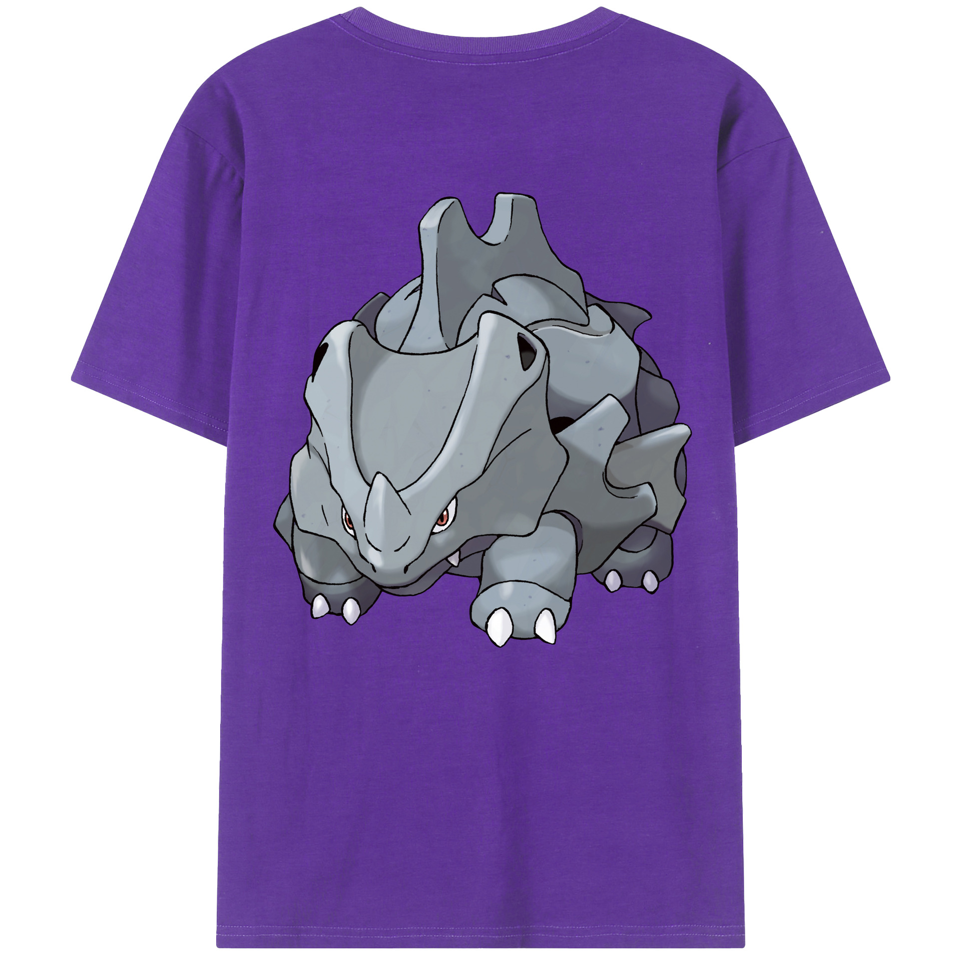 （画像用） ポケットモンスター Pokémon 綿100％ メンズ半袖Tシャツ（バックプリント） 通気性