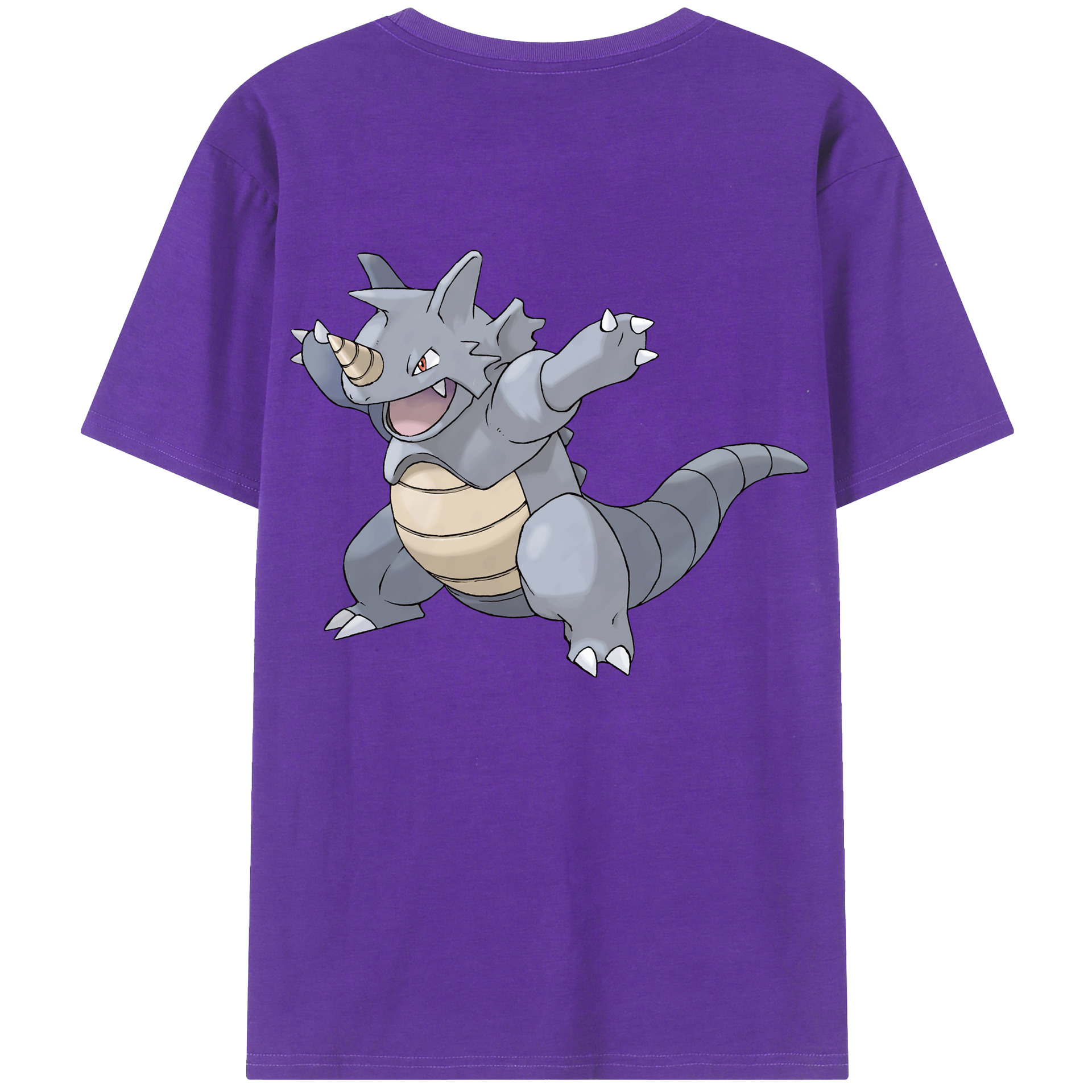 （画像用） ポケットモンスター Pokémon 綿100％ メンズ半袖Tシャツ（バックプリント） 通気性