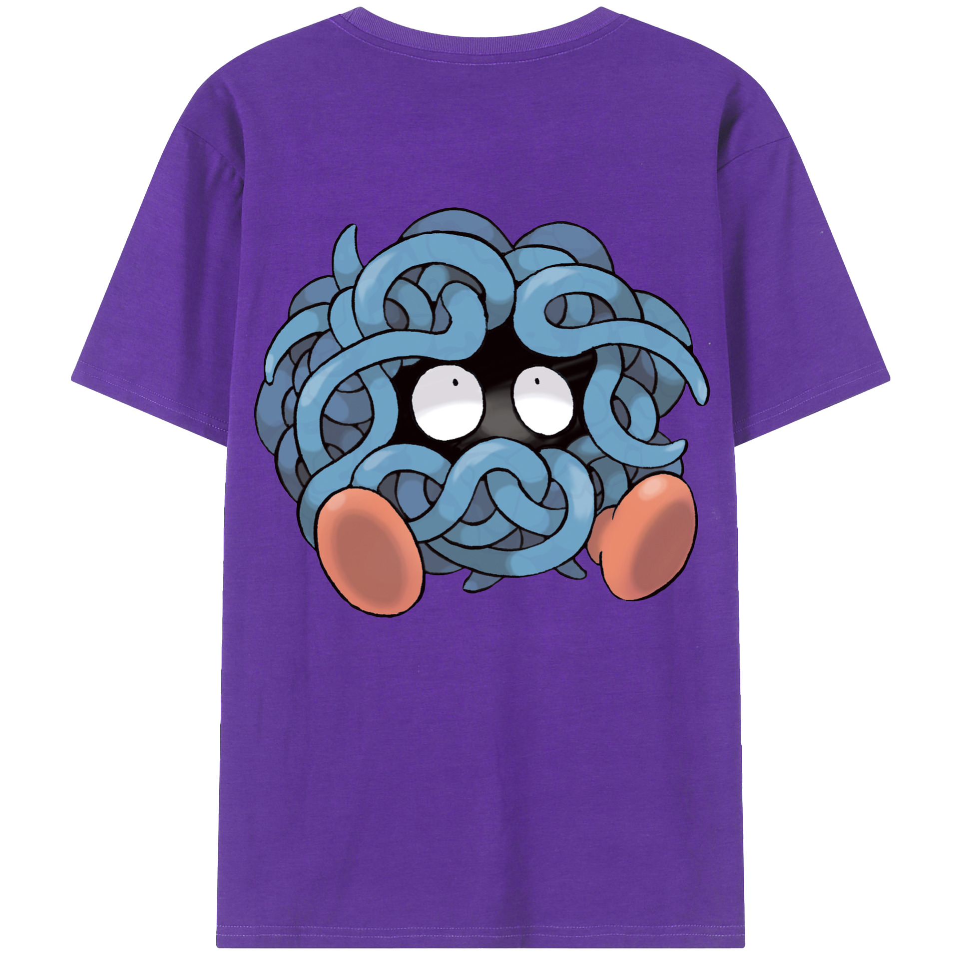 （画像用） ポケットモンスター Pokémon 綿100％ メンズ半袖Tシャツ（バックプリント） 通気性