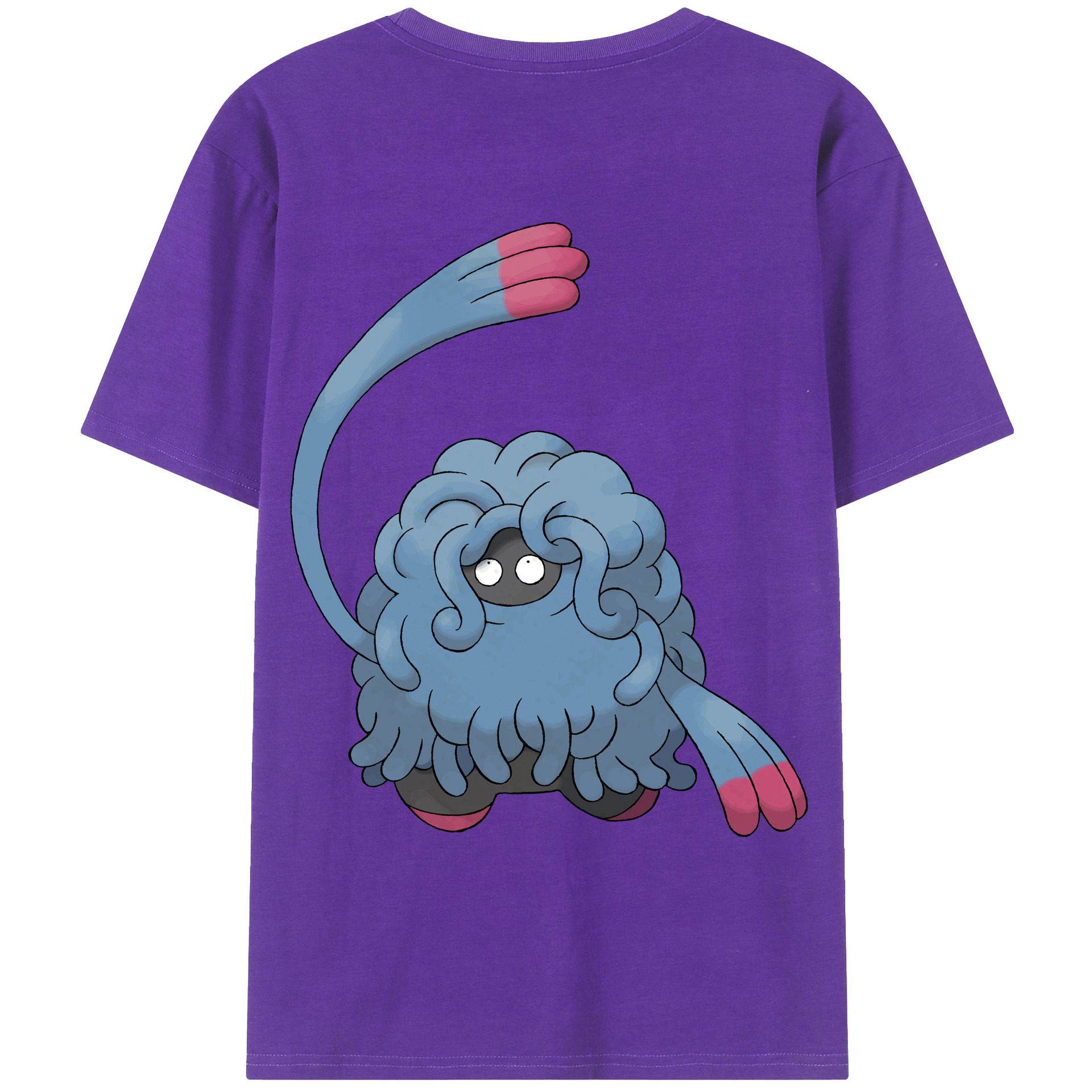 （画像用） ポケットモンスター Pokémon 綿100％ メンズ半袖Tシャツ（バックプリント） 通気性