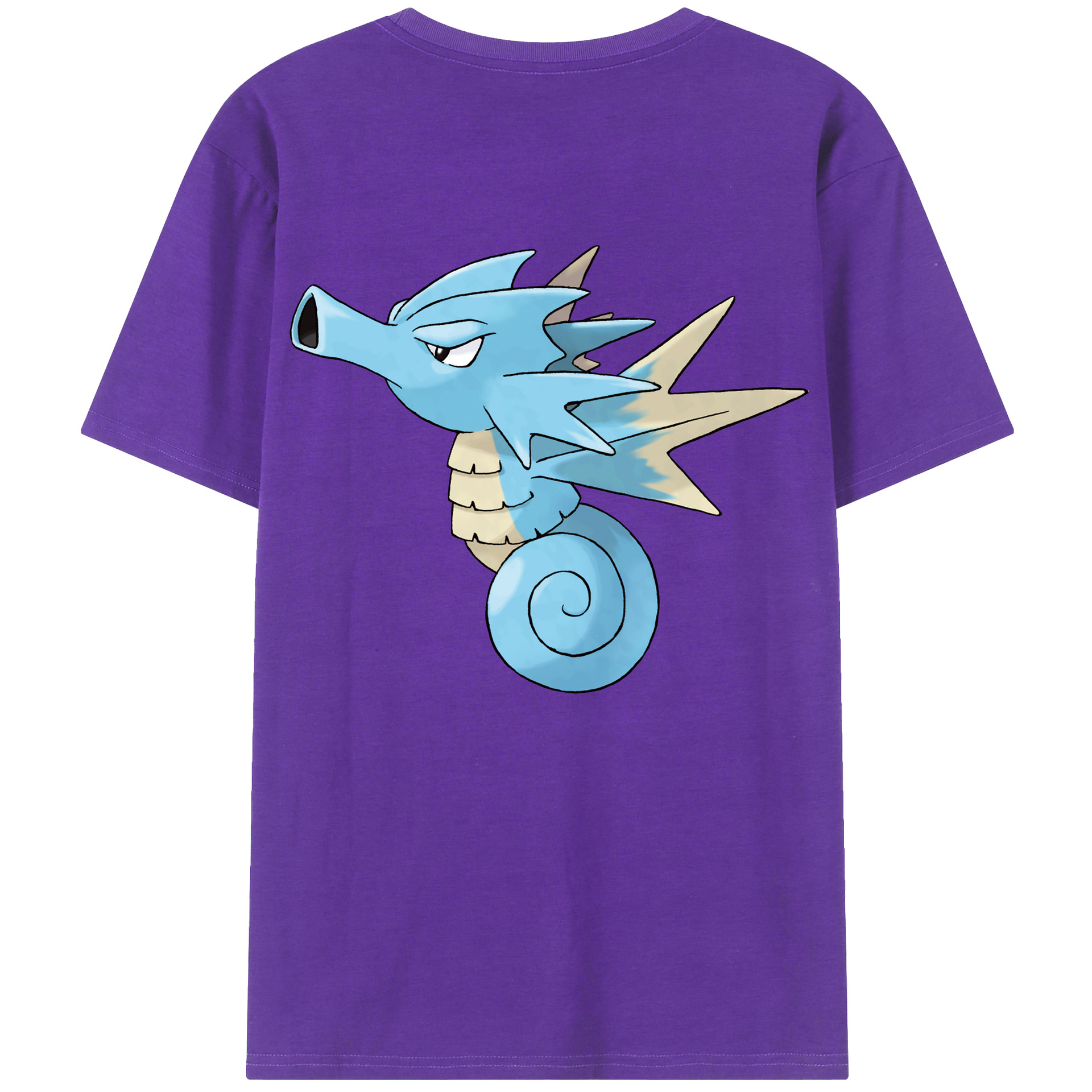 （画像用） ポケットモンスター Pokémon 綿100％ メンズ半袖Tシャツ（バックプリント） 通気性