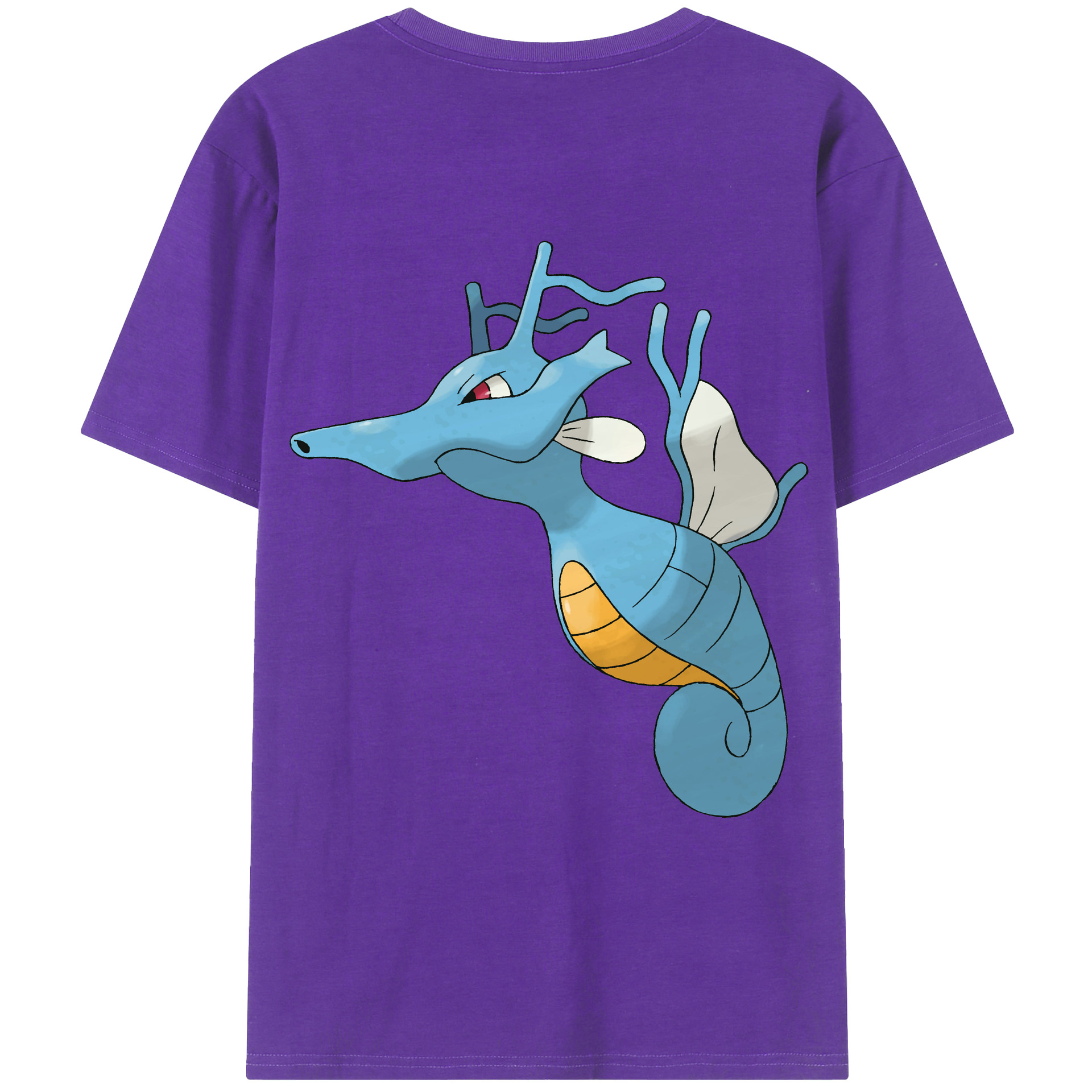 （画像用） ポケットモンスター Pokémon 綿100％ メンズ半袖Tシャツ（バックプリント） 通気性