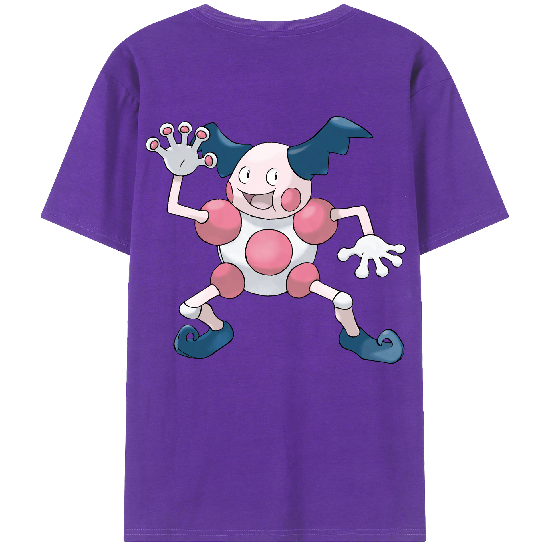 （画像用） ポケットモンスター Pokémon 綿100％ メンズ半袖Tシャツ（バックプリント） 通気性