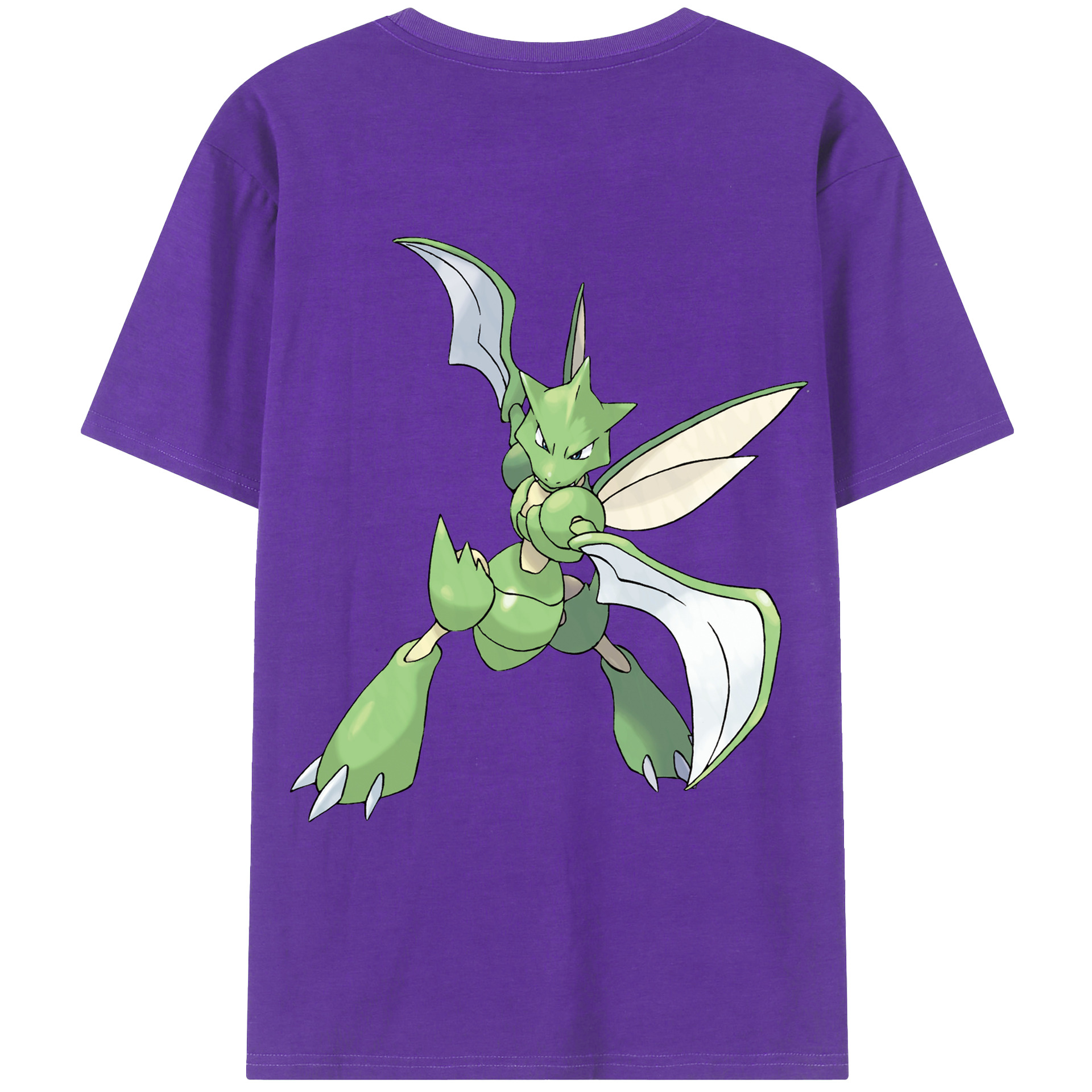 （画像用） ポケットモンスター Pokémon 綿100％ メンズ半袖Tシャツ（バックプリント） 通気性