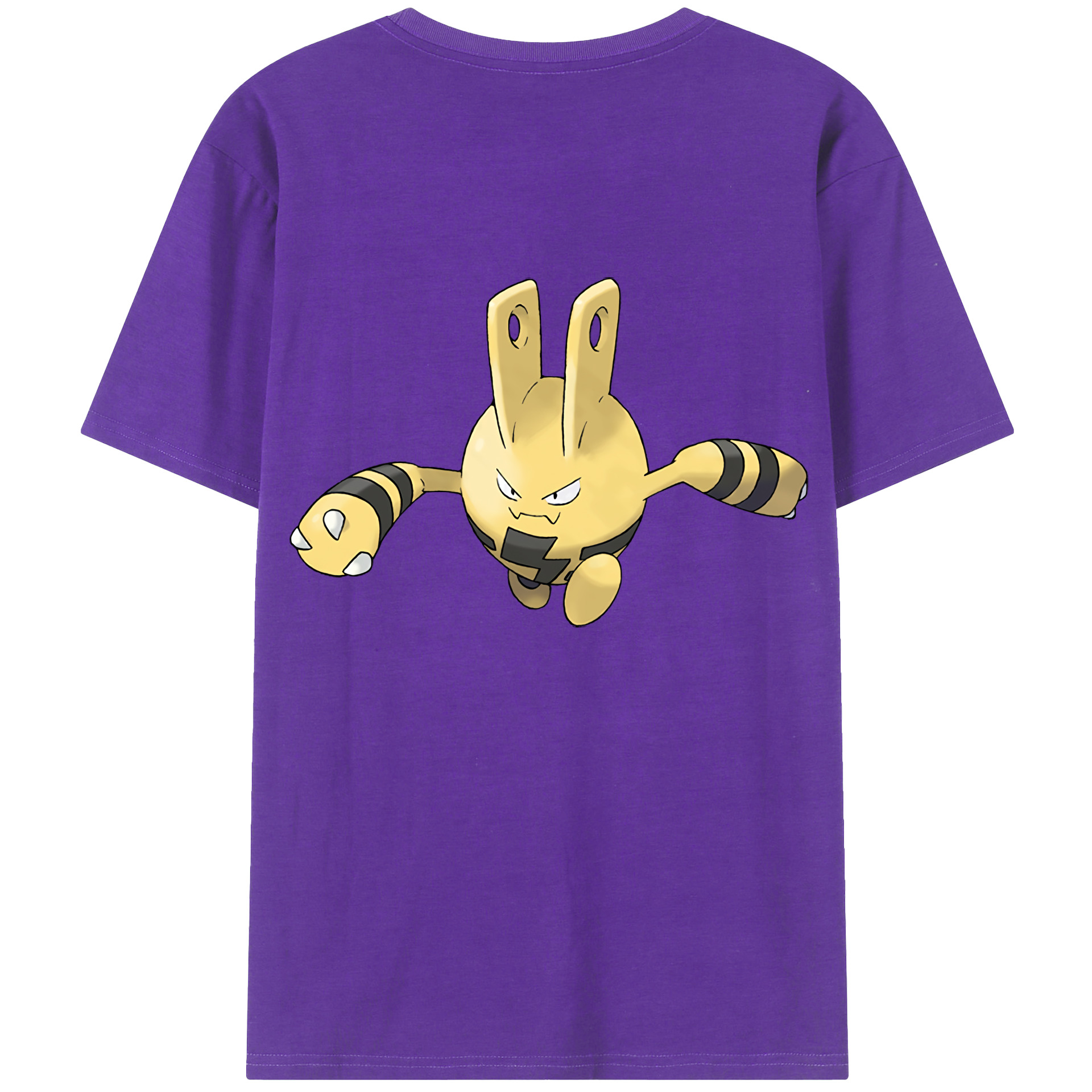 （画像用） ポケットモンスター Pokémon 綿100％ メンズ半袖Tシャツ（バックプリント） 通気性