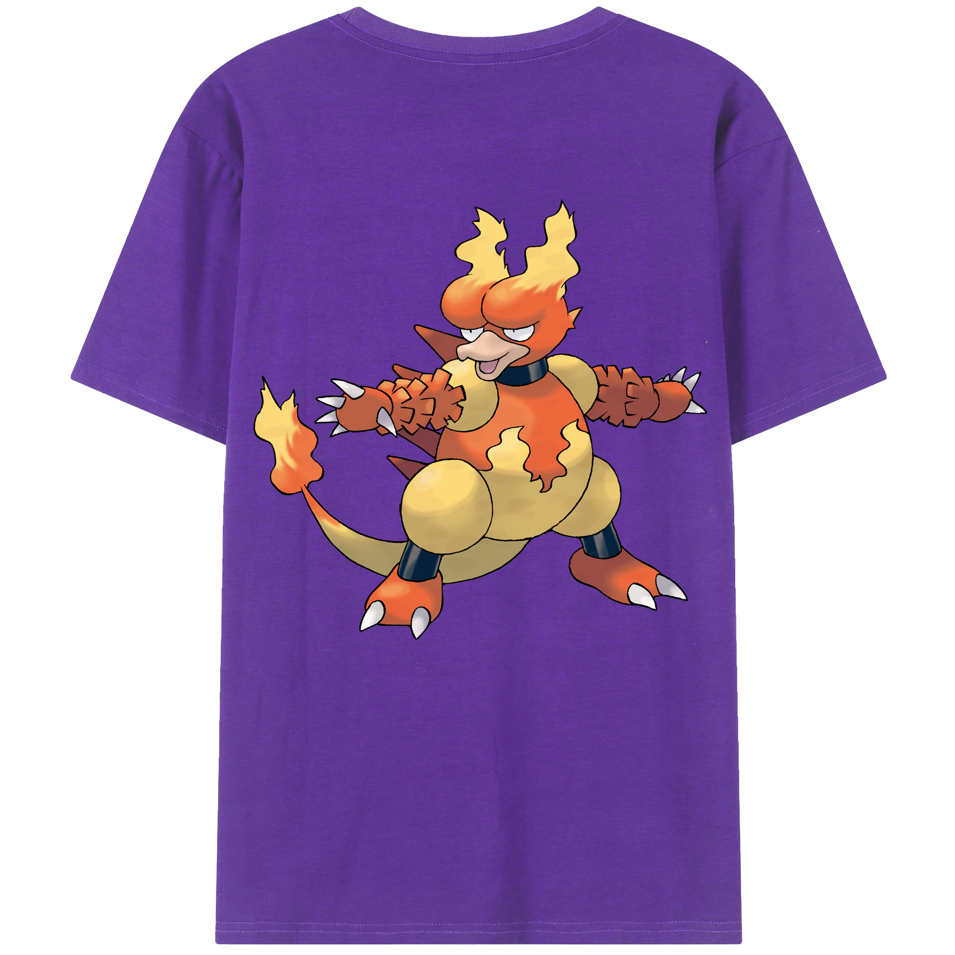 （画像用） ポケットモンスター Pokémon 綿100％ メンズ半袖Tシャツ（バックプリント） 通気性