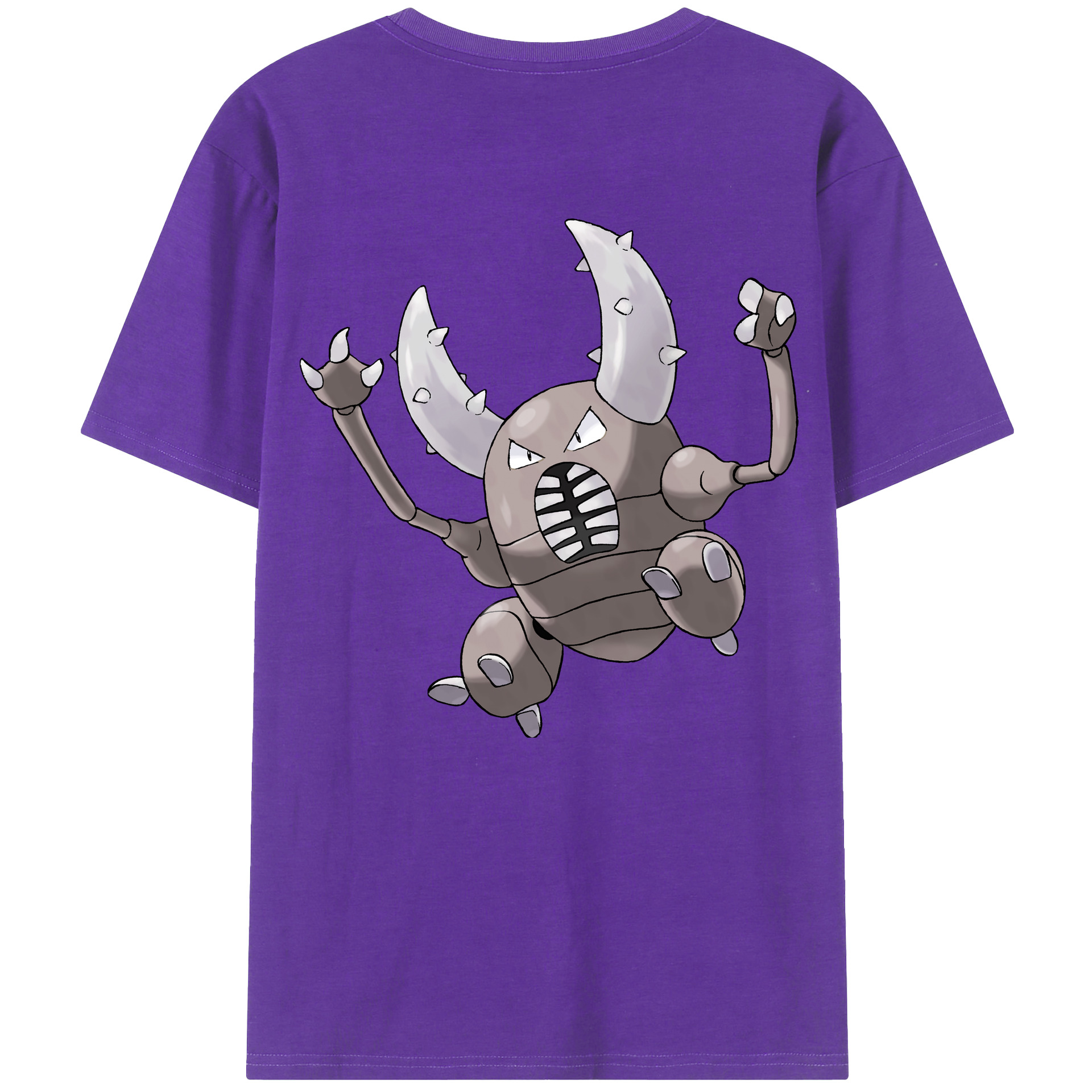 （画像用） ポケットモンスター Pokémon 綿100％ メンズ半袖Tシャツ（バックプリント） 通気性
