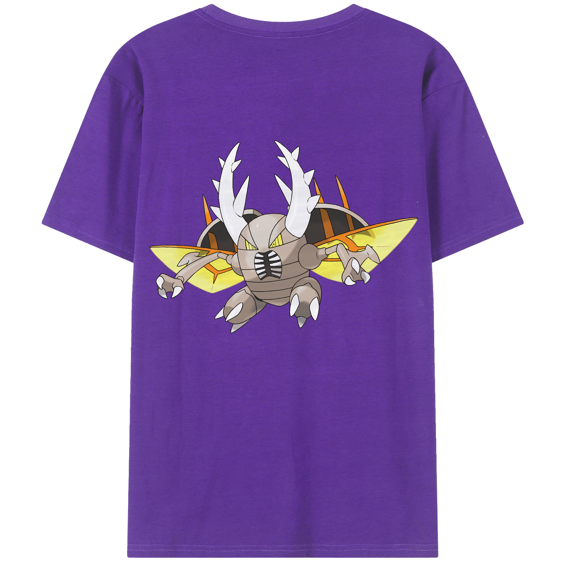 （画像用） ポケットモンスター Pokémon 綿100％ メンズ半袖Tシャツ（バックプリント） 通気性