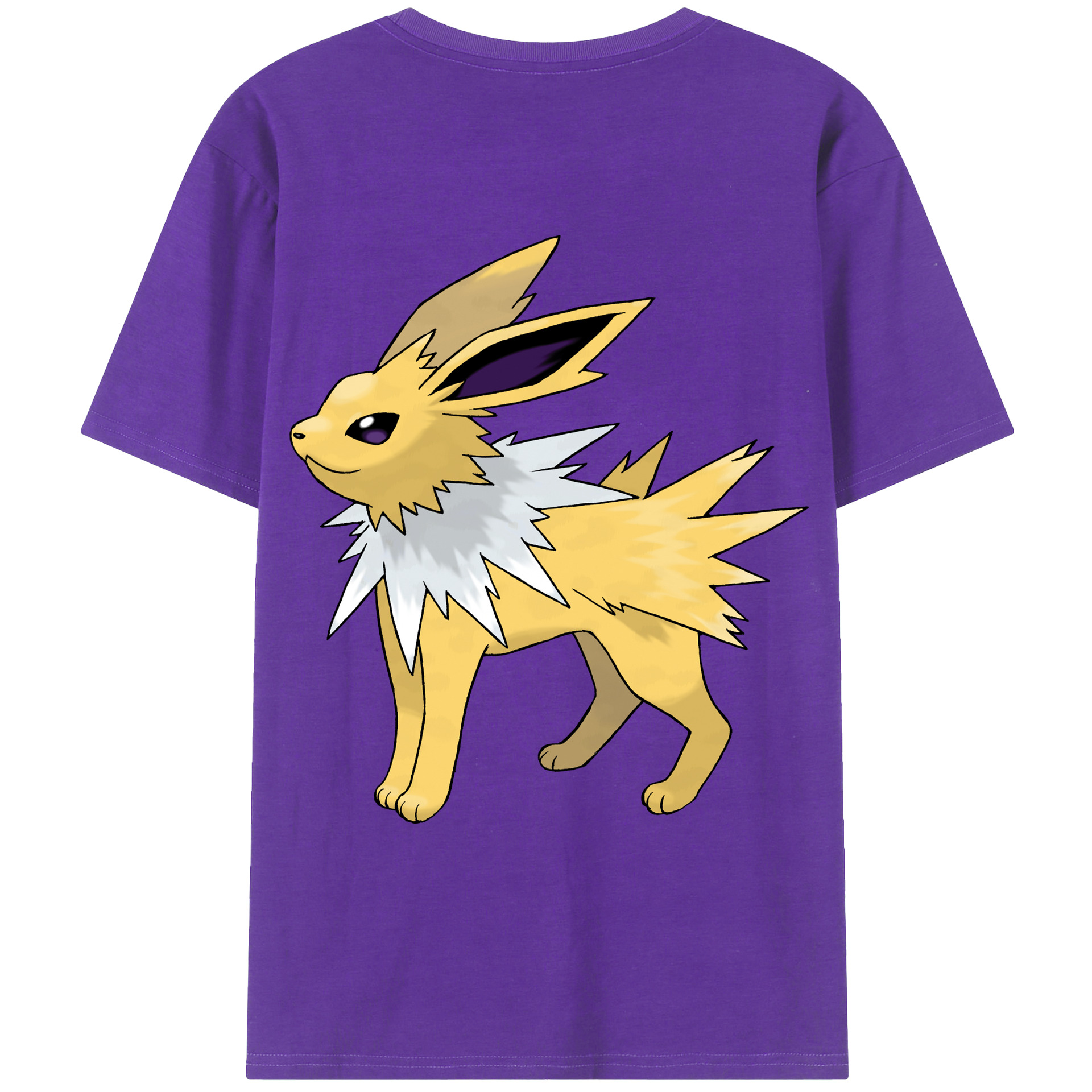 （画像用） ポケットモンスター Pokémon 綿100％ メンズ半袖Tシャツ（バックプリント） 通気性