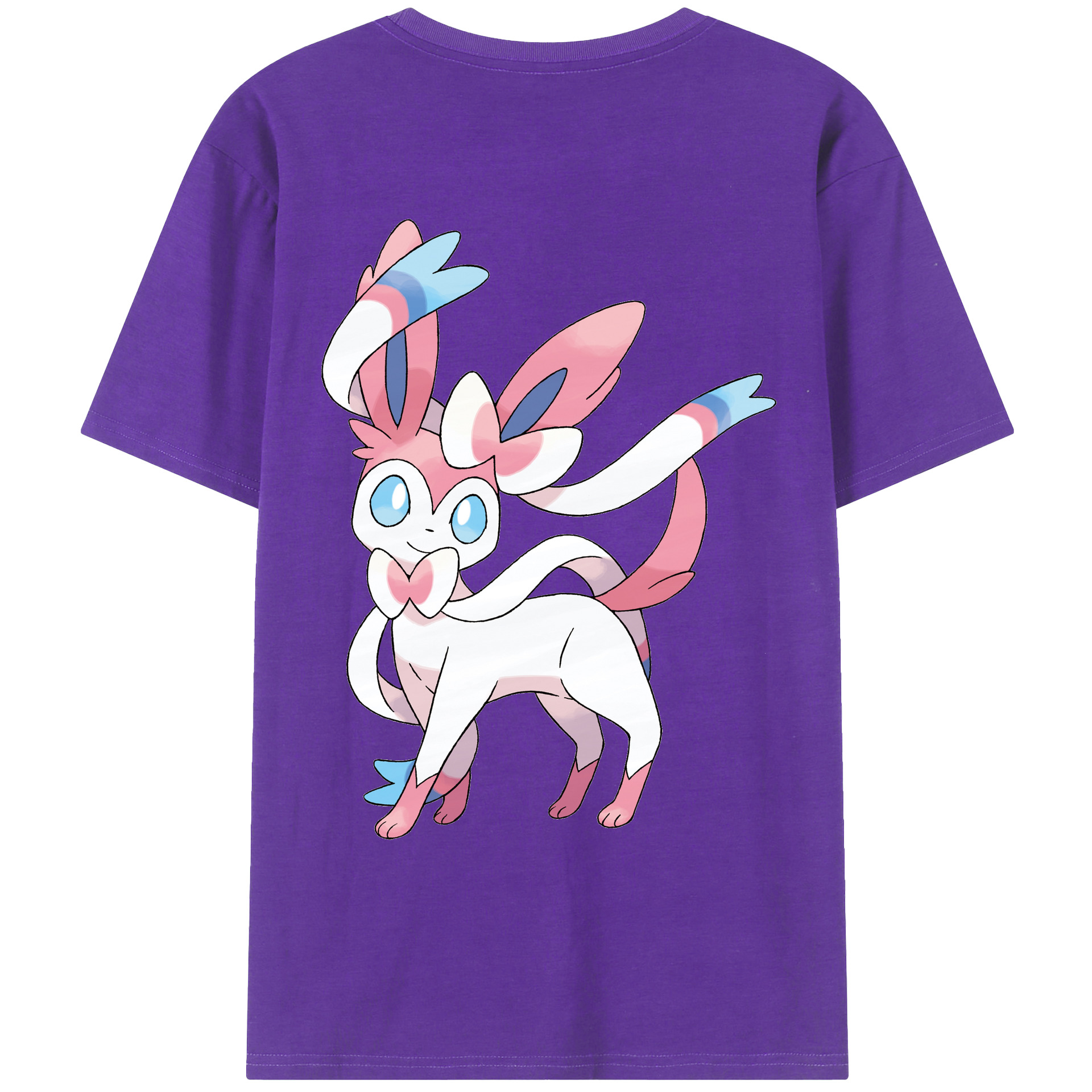 （画像用） ポケットモンスター Pokémon 綿100％ メンズ半袖Tシャツ（バックプリント） 通気性